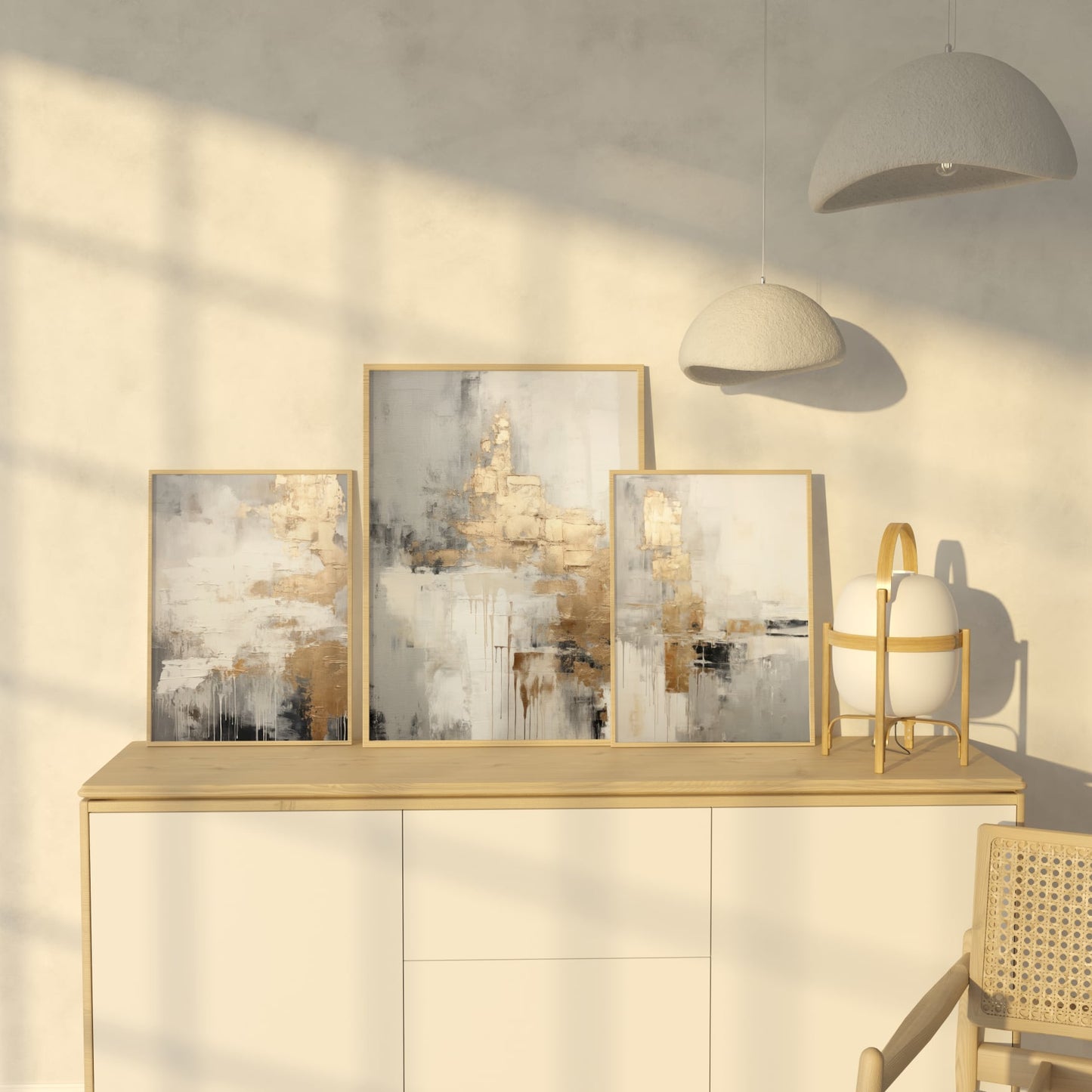Abstract poster Golden Rhapsody No. 2