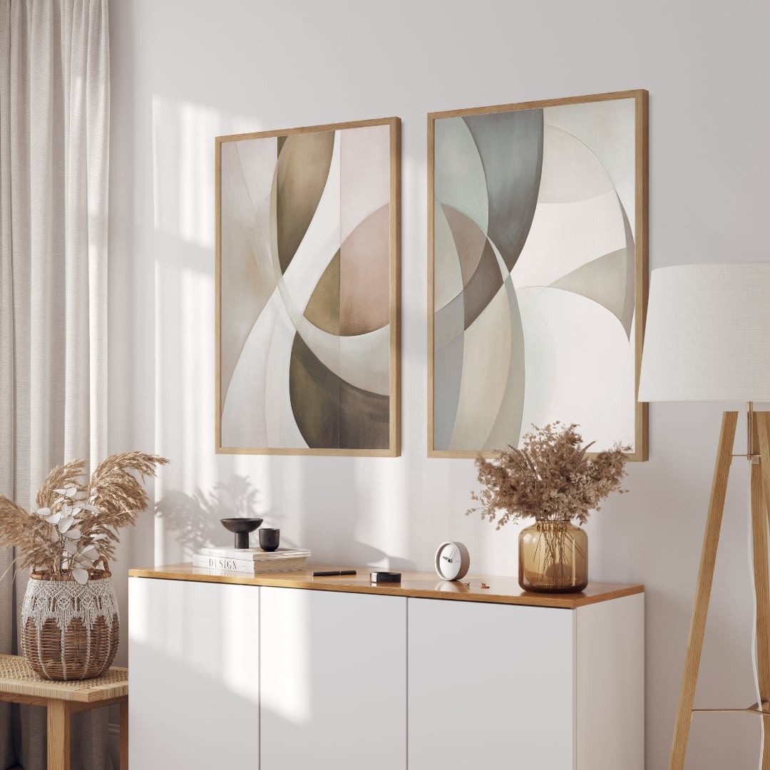 Abstract poster Dazzling Serenity No.1