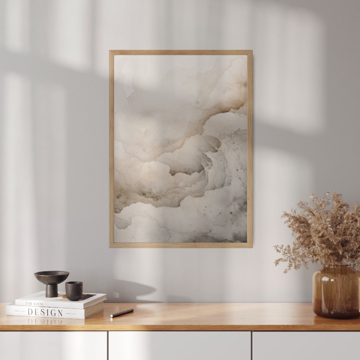Abstract poster Neutral calm