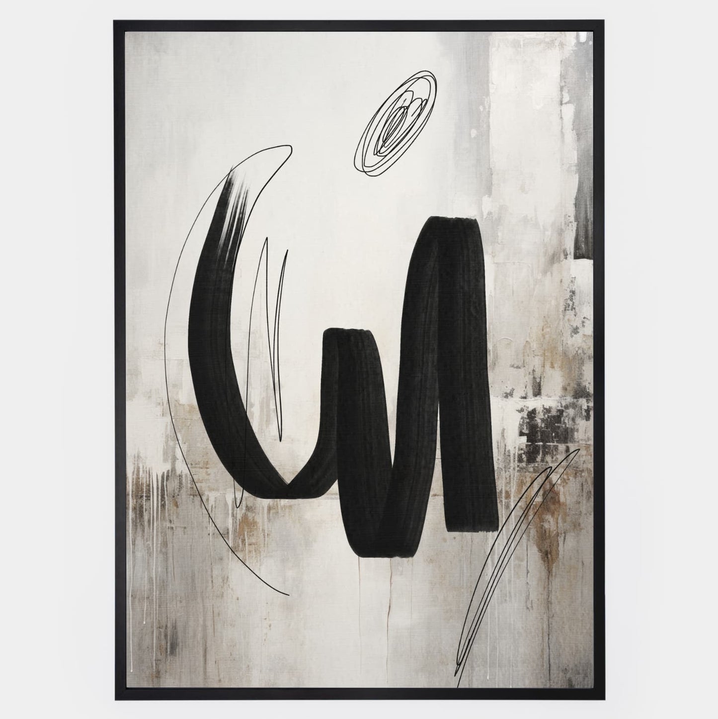 Abstract poster Wild Brushes No.1
