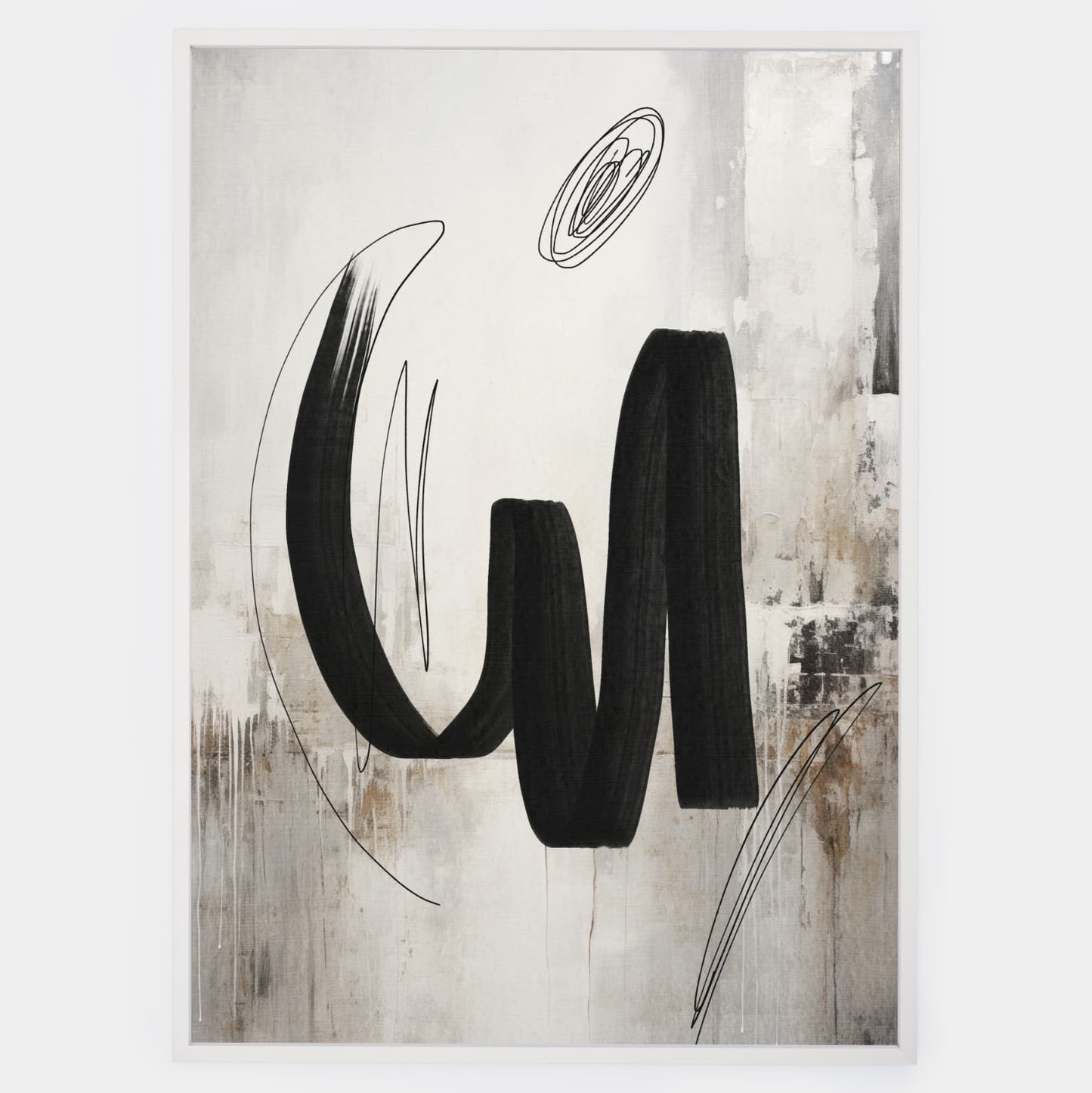 Abstract poster Wild Brushes No.1
