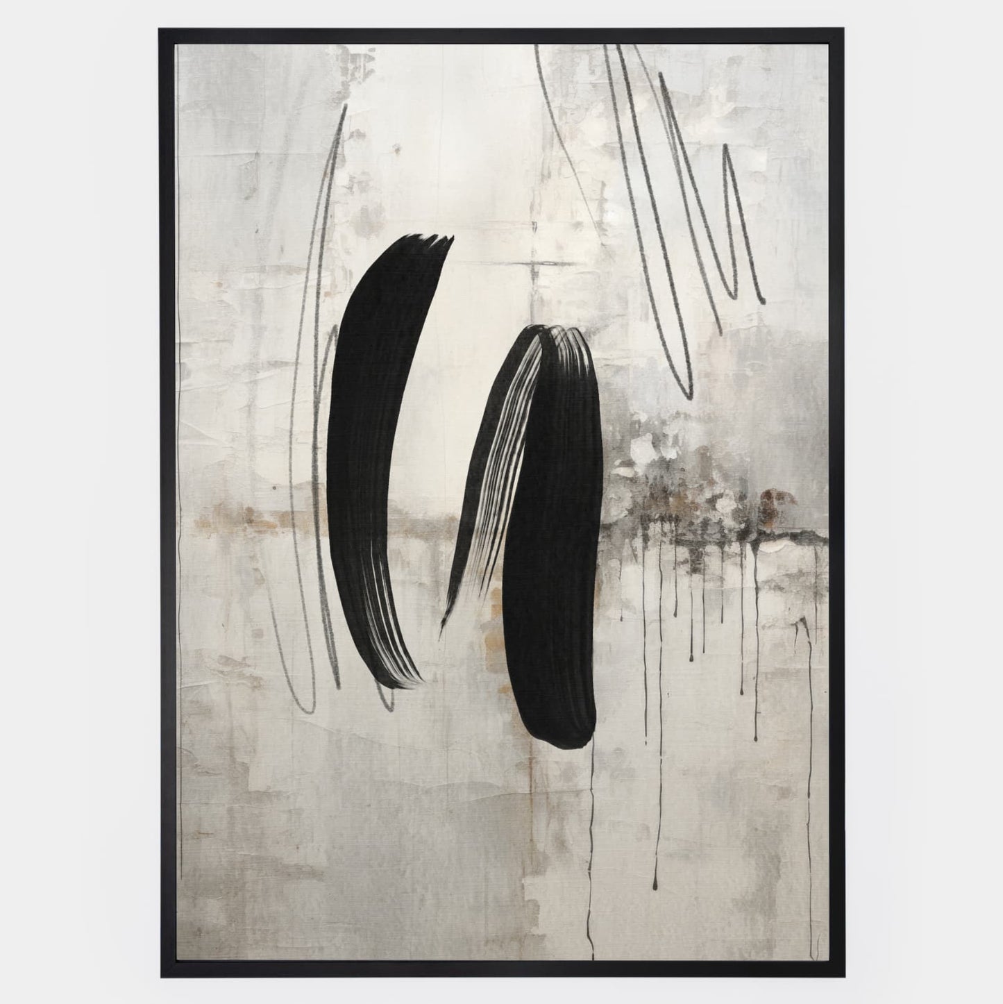 Abstract poster Wild Brushes No.2