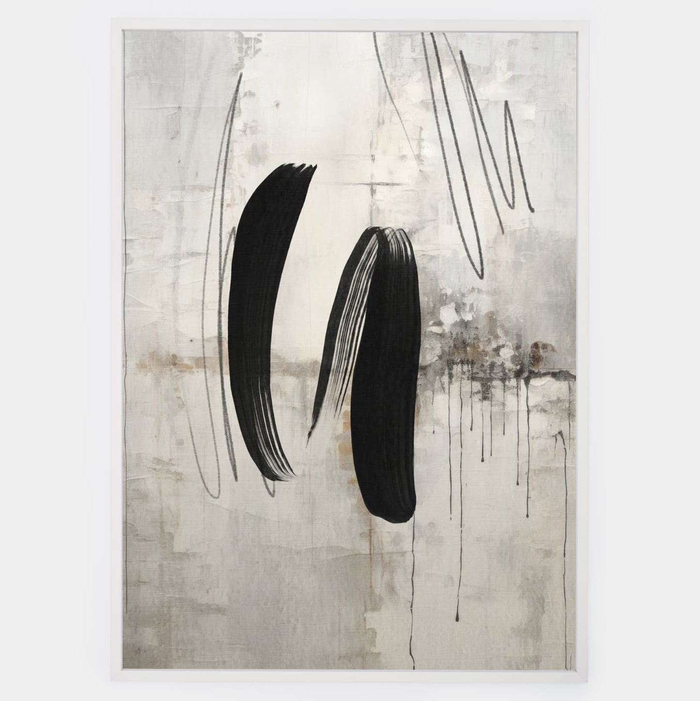Abstract poster Wild Brushes No.2