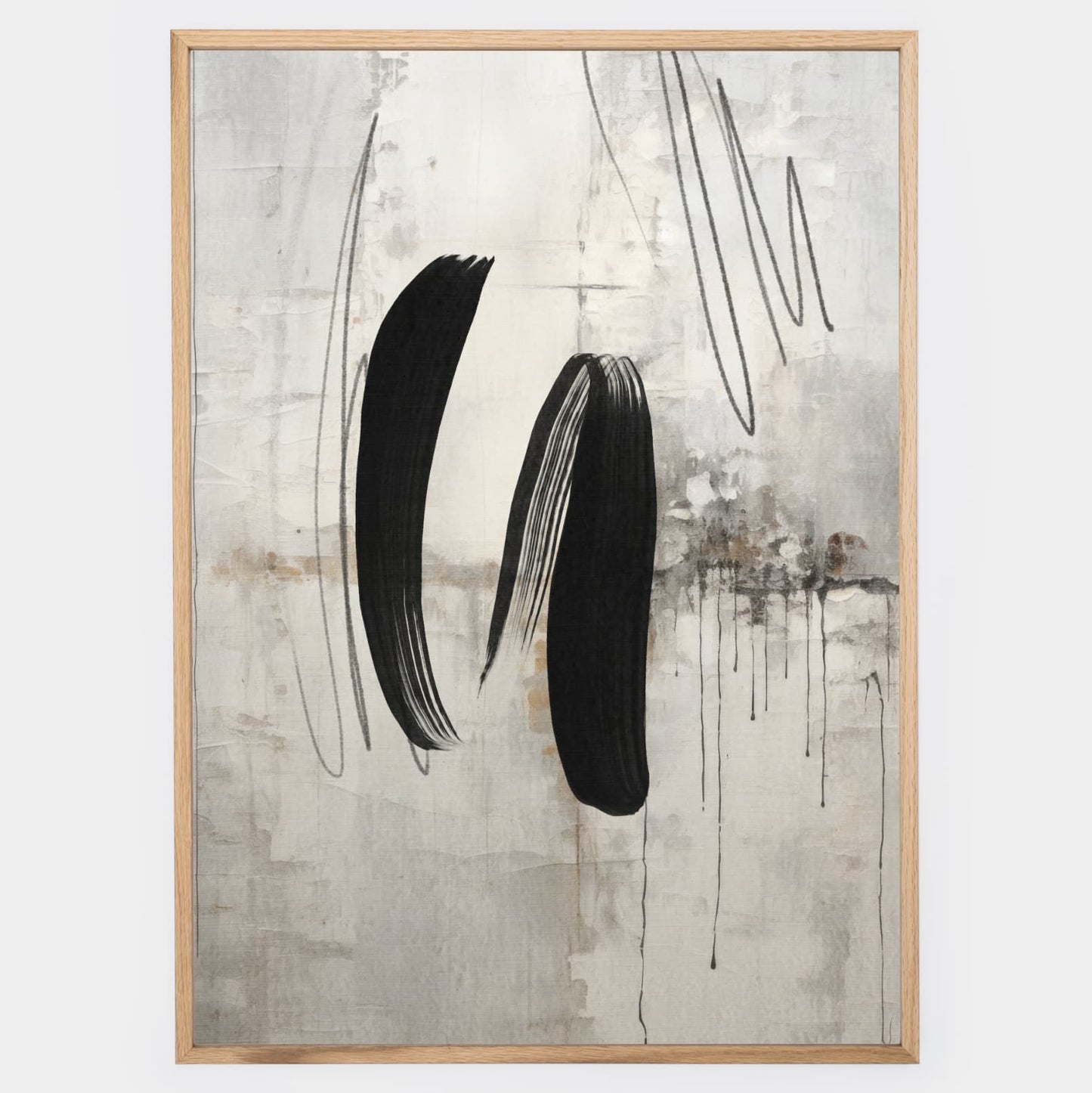 Abstract poster Wild Brushes No.2