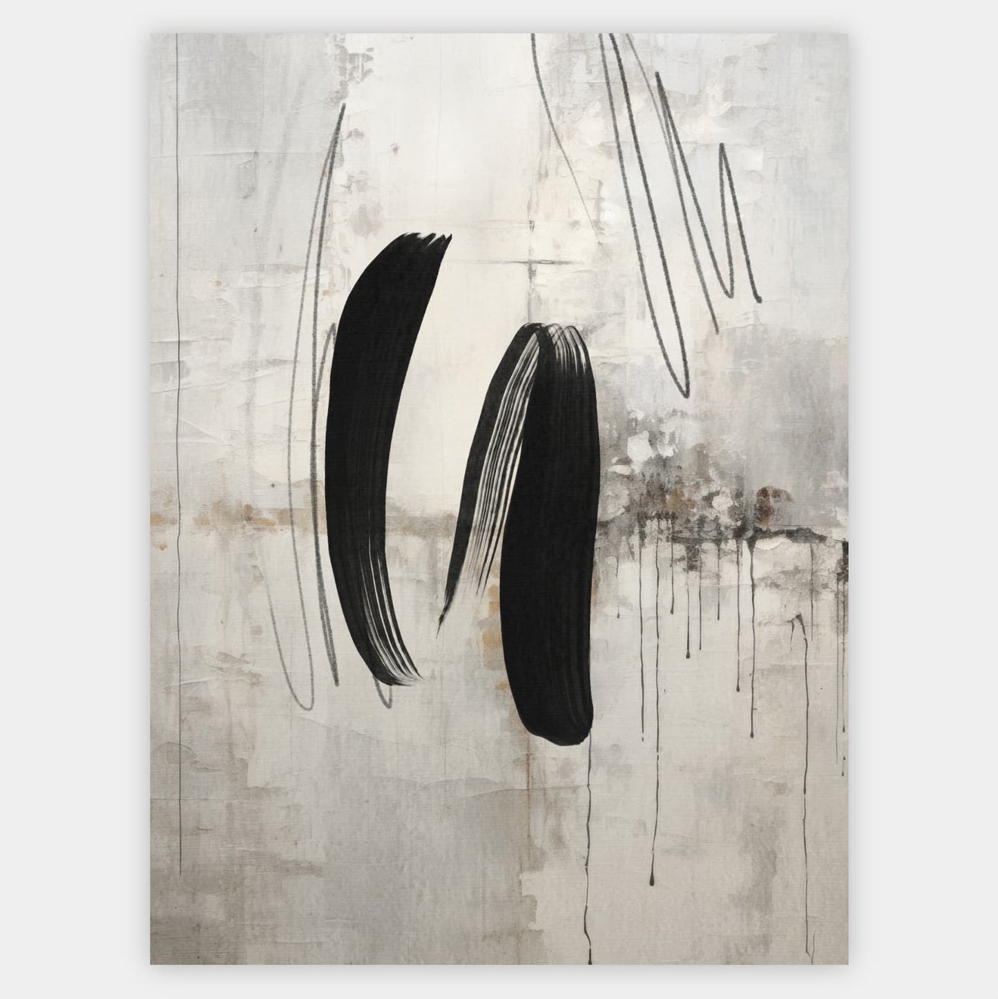 Abstract poster Wild Brushes No.2
