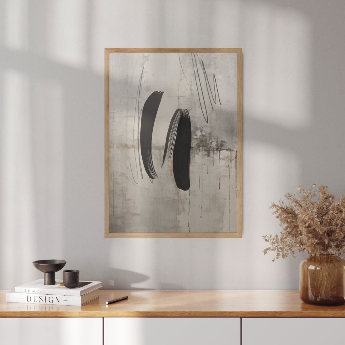 Abstract poster Wild Brushes No.2