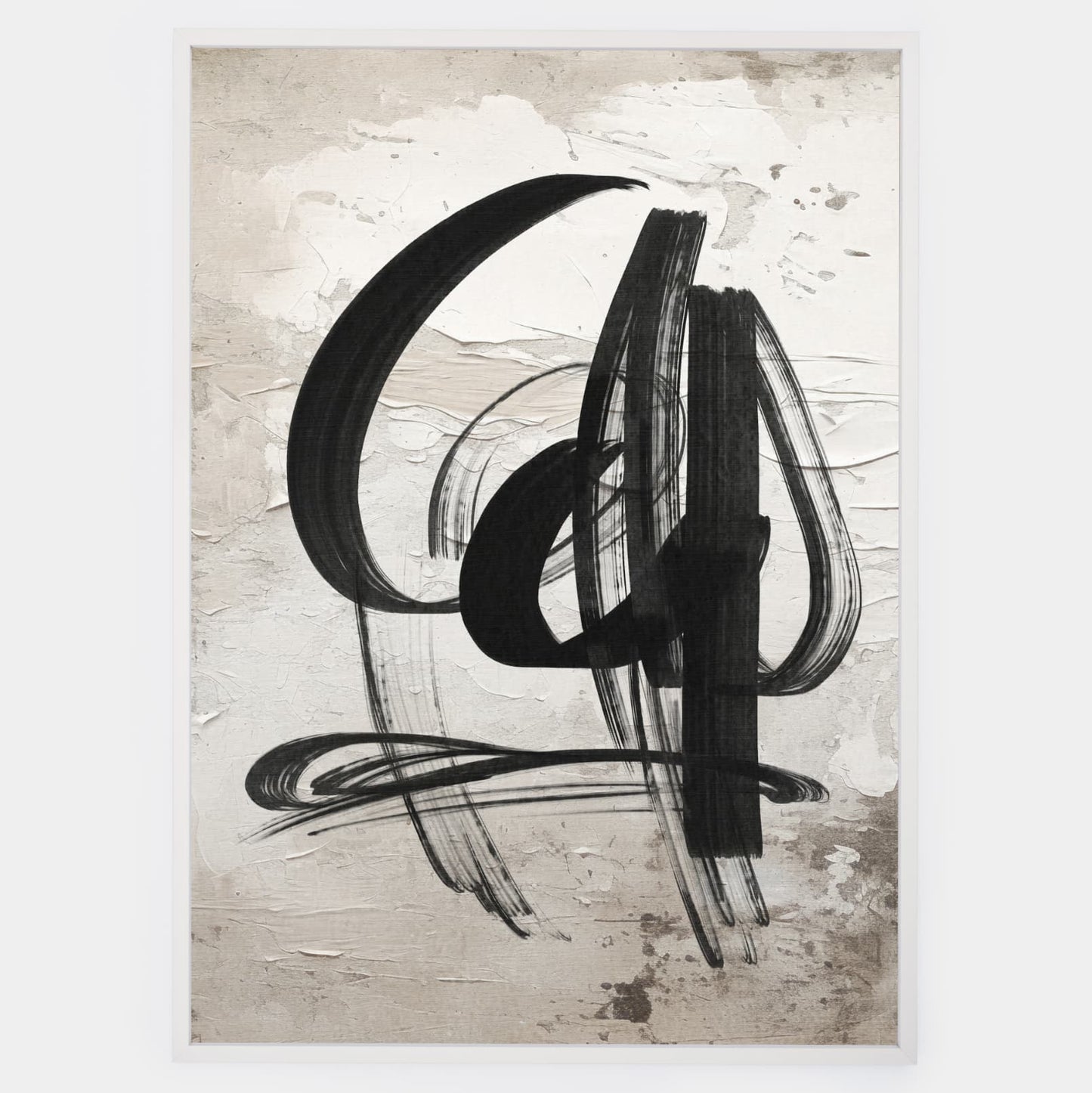 Abstract poster Wild Brushes No.3