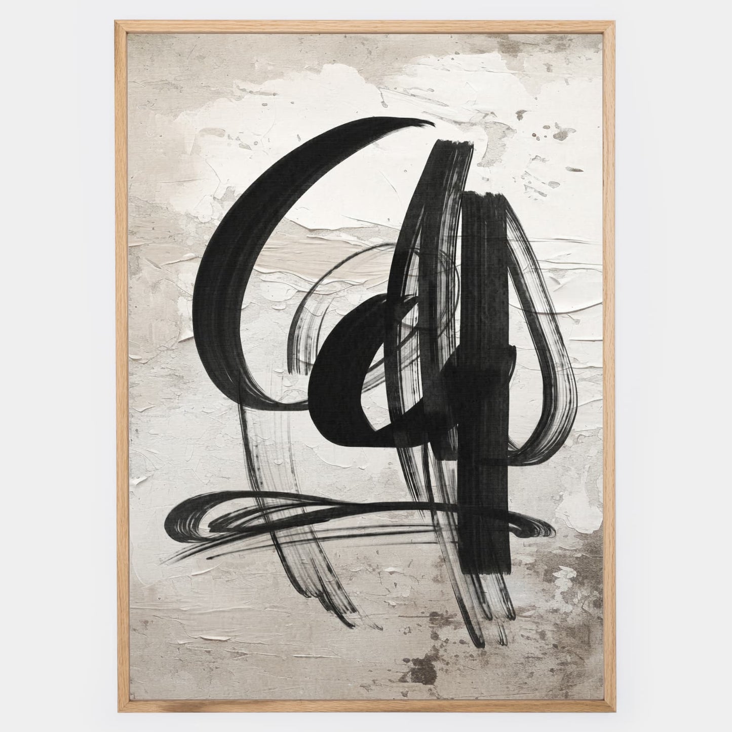 Abstract poster Wild Brushes No.3