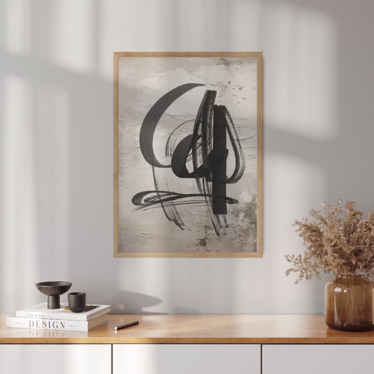 Abstract poster Wild Brushes No.3