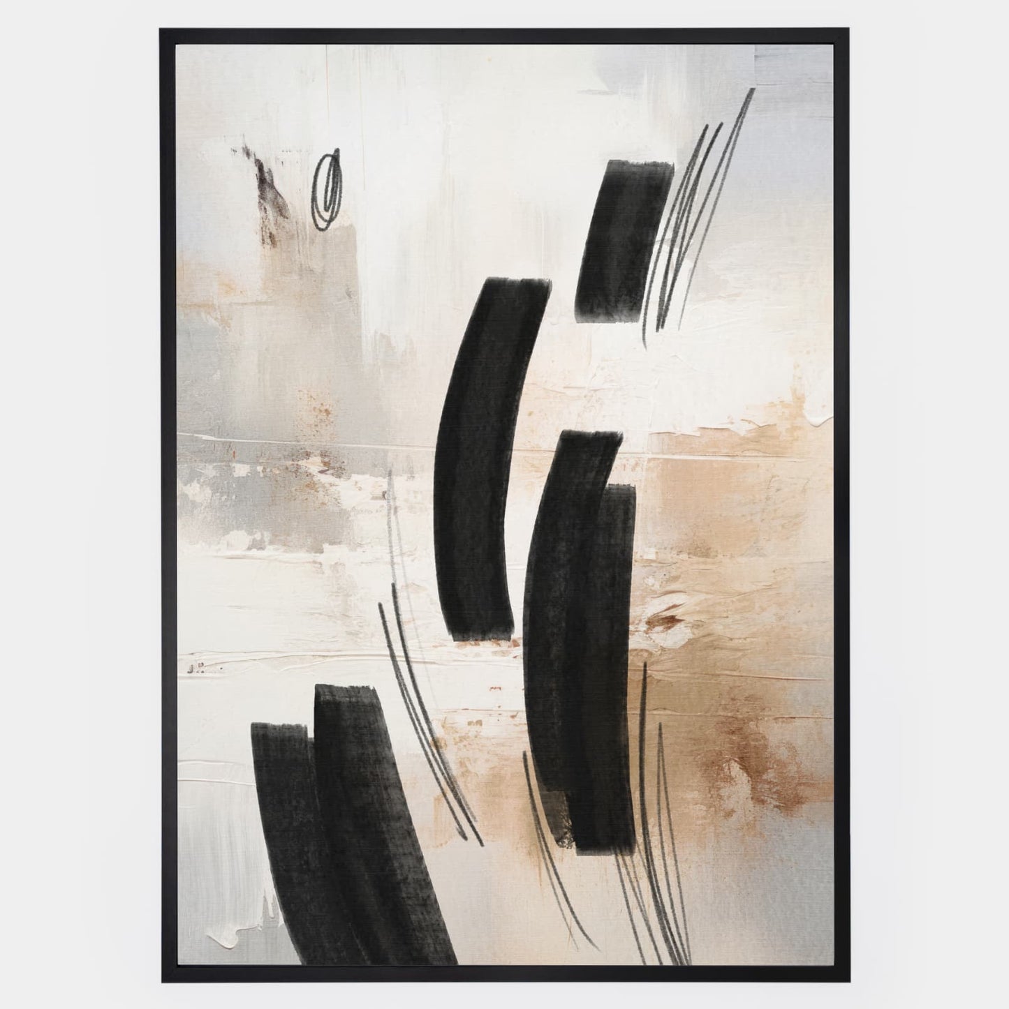 Abstract poster Wild Brushes No.4