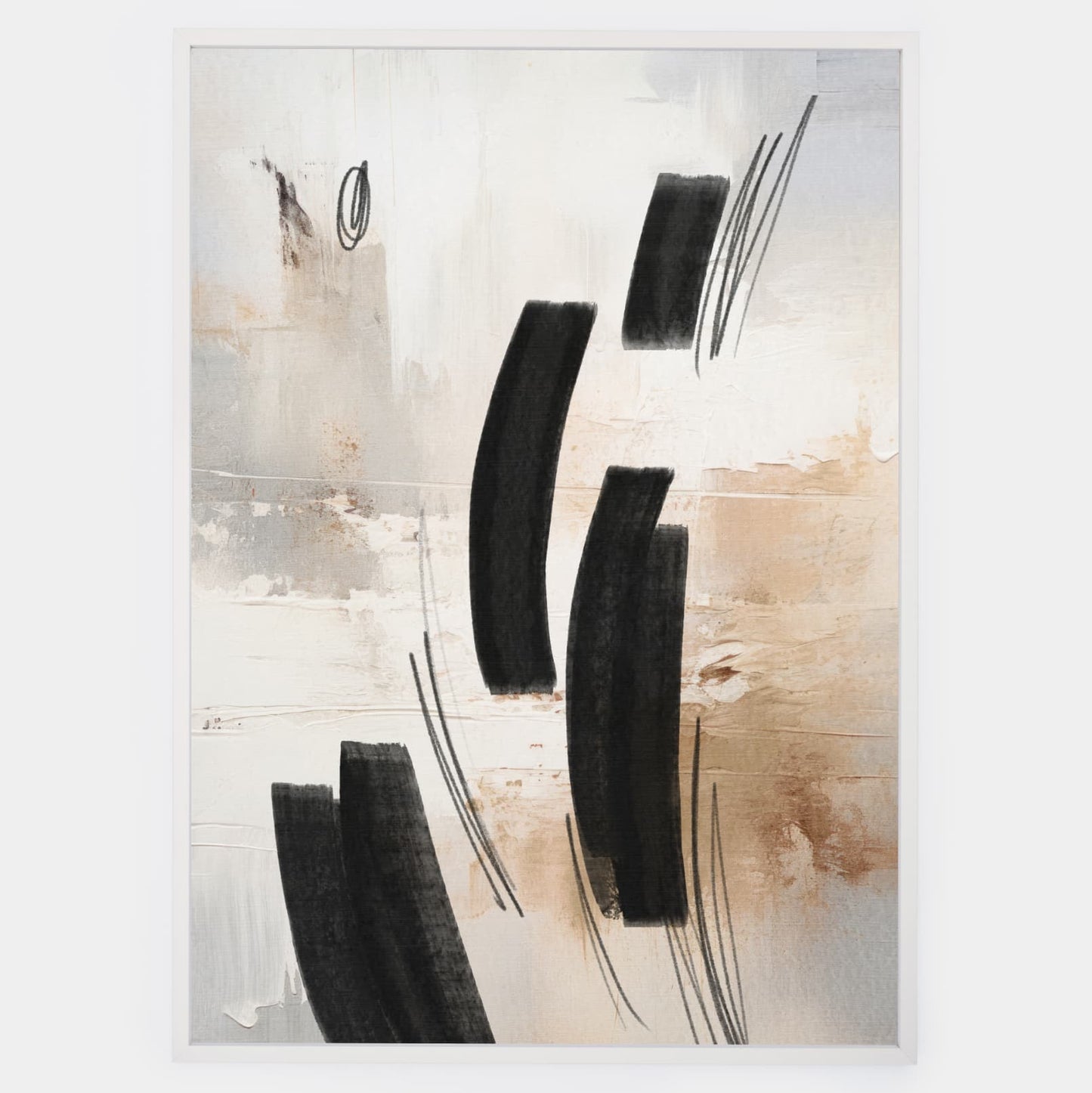 Abstract poster Wild Brushes No.4