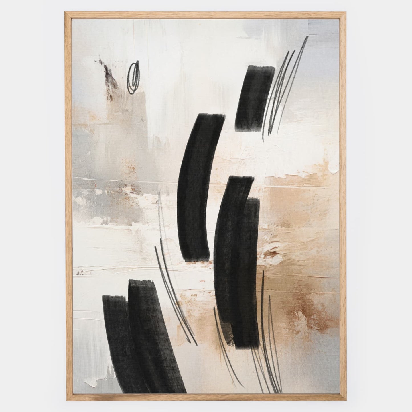 Abstract poster Wild Brushes No.4