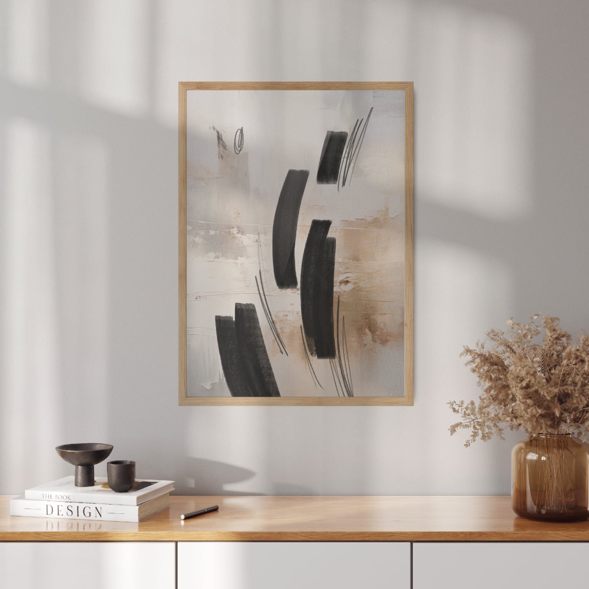 Abstract poster Wild Brushes No.4