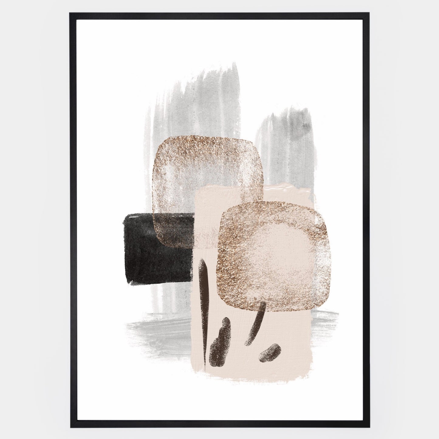 Abstraktní Plakát "Neutral Gold" No. 2