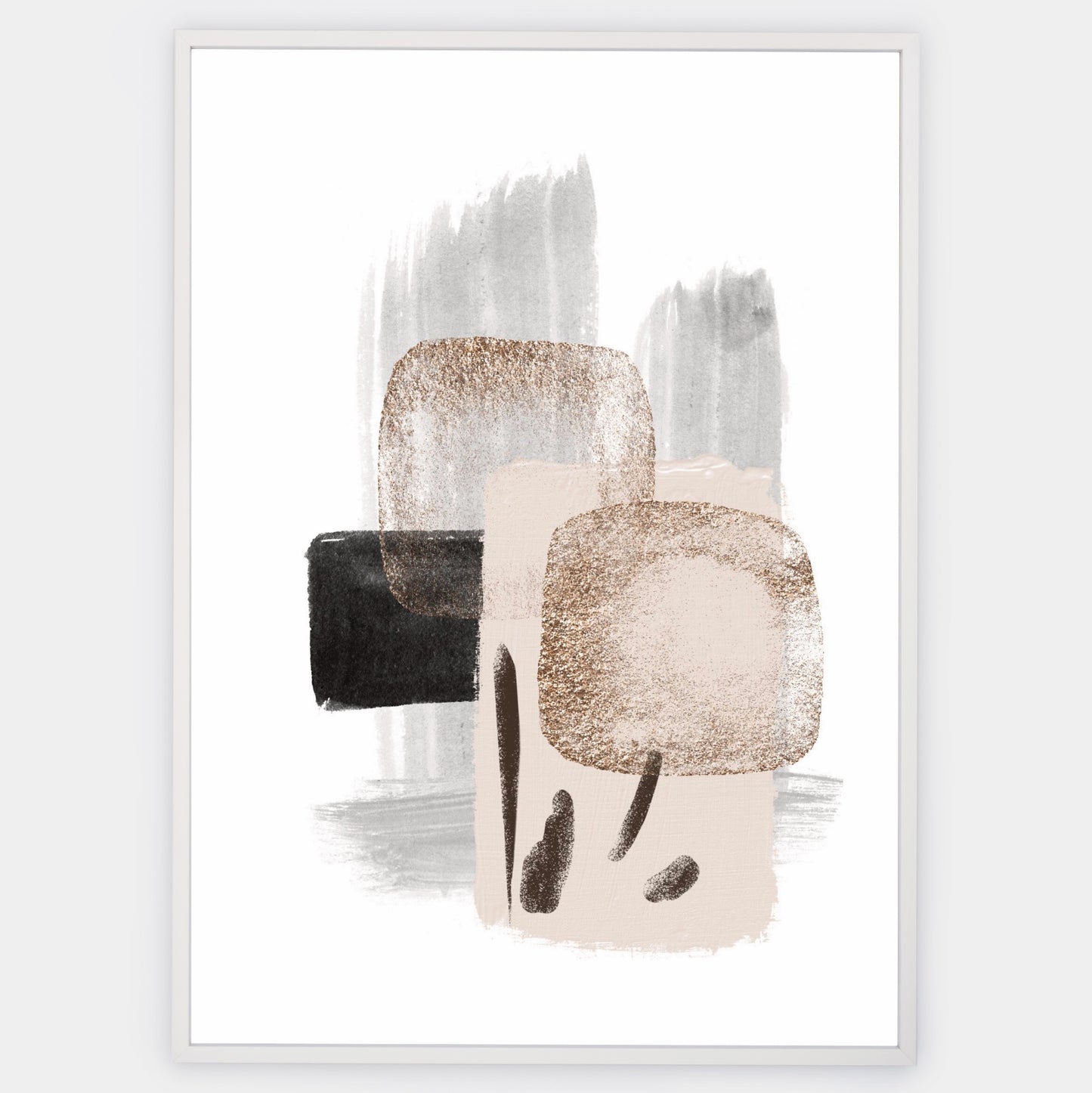 Abstraktní Plakát "Neutral Gold" No. 2
