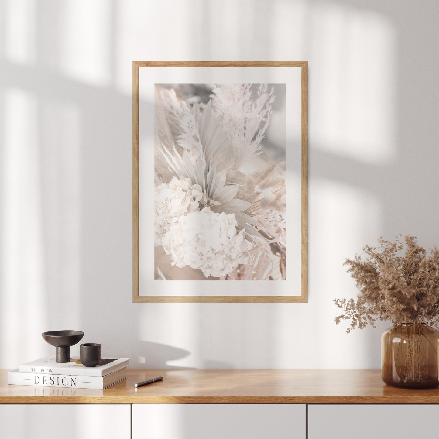 Boho plakát s fotografií kytice