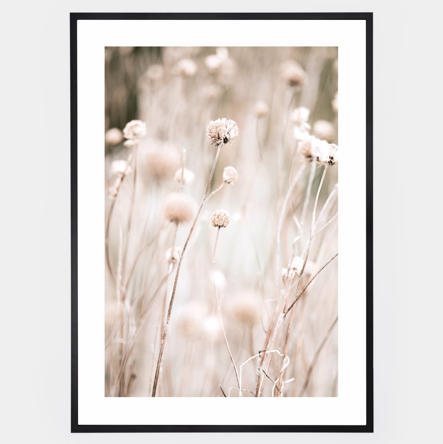 Boho plakát s fotografií podzimní louky