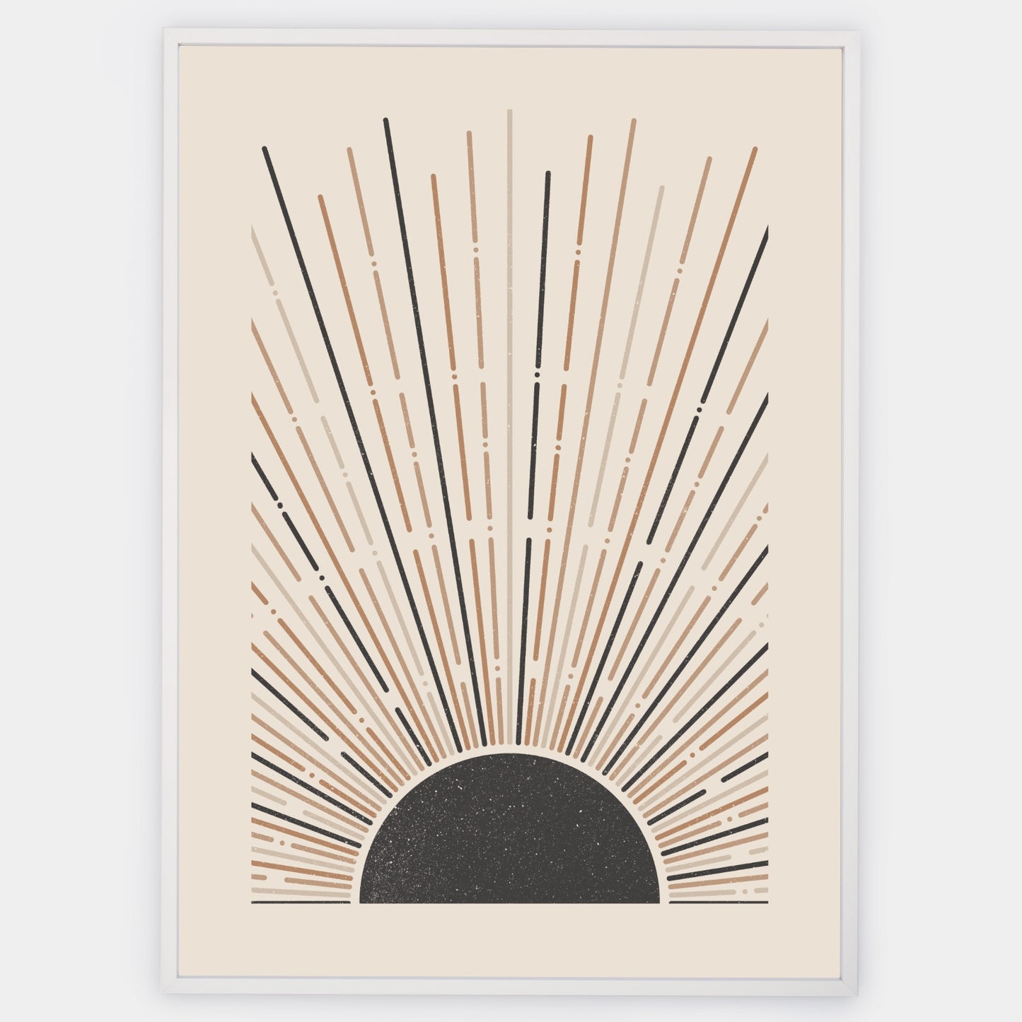 Boho plakát s geometrickými tvary "Sunrise"