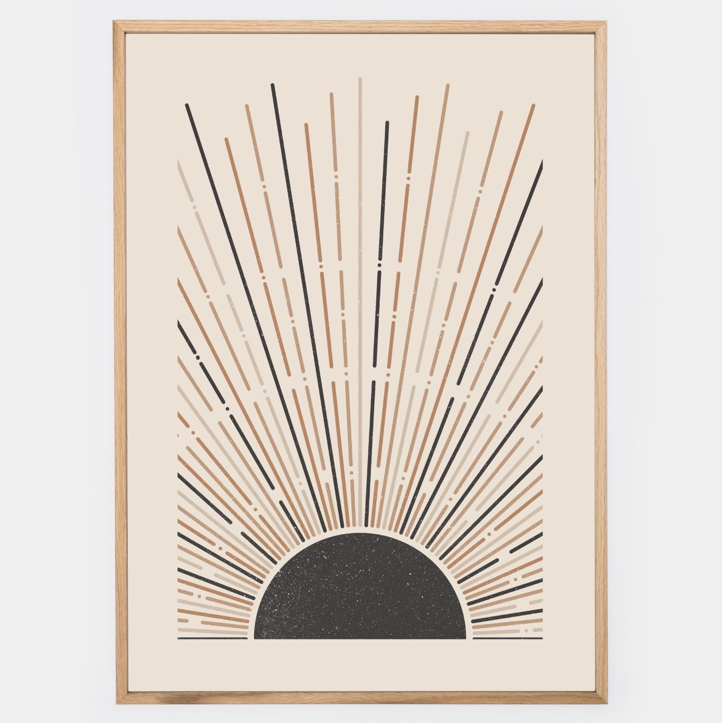 Boho plakát s geometrickými tvary "Sunrise"
