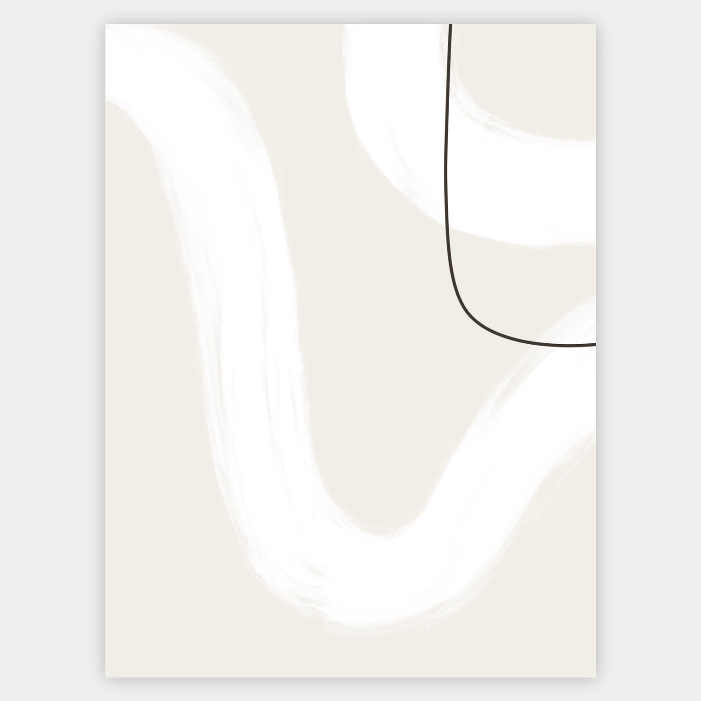 Boho poster "Brushstrokes" No. 2