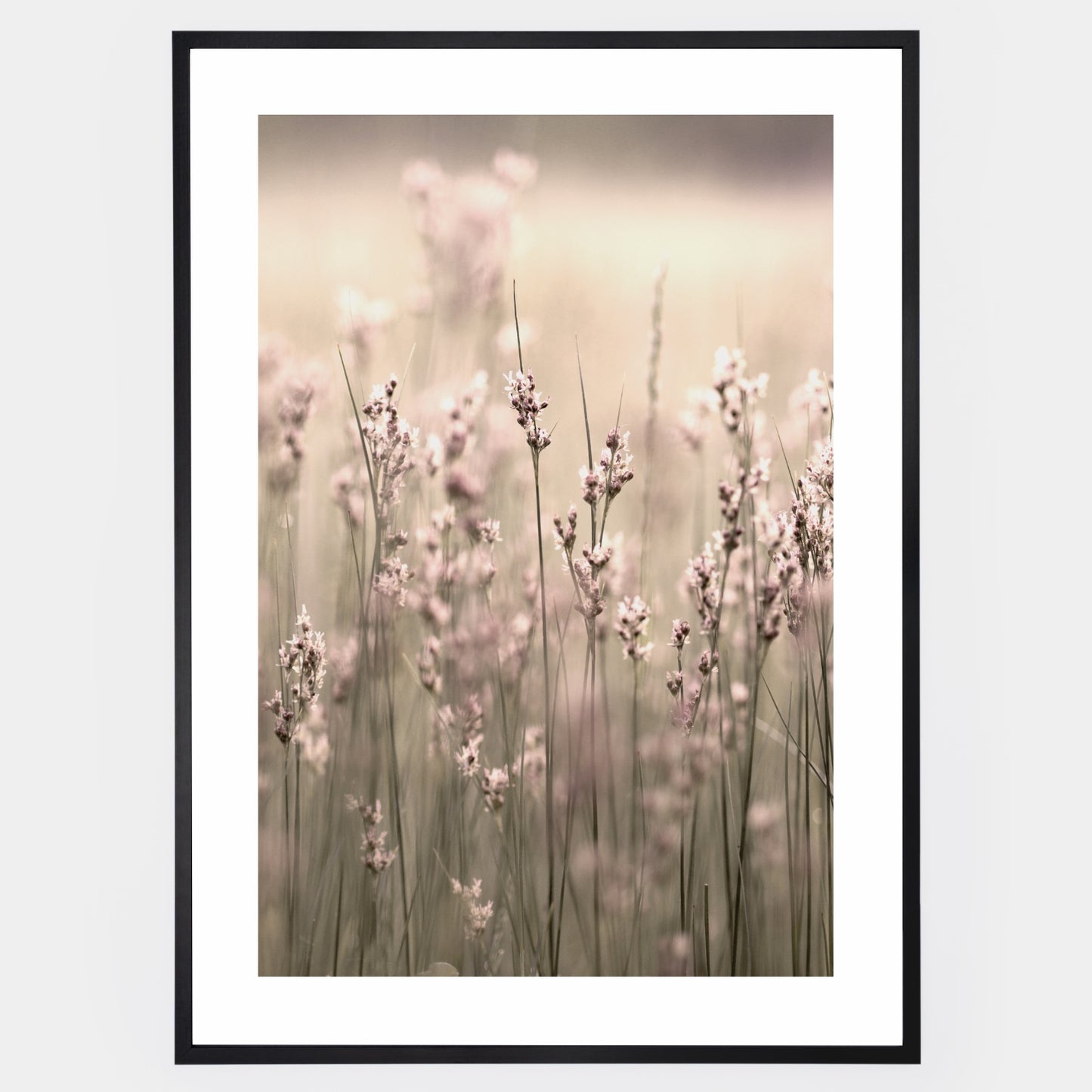 Boho plakát s fotografií kvetoucí trávy