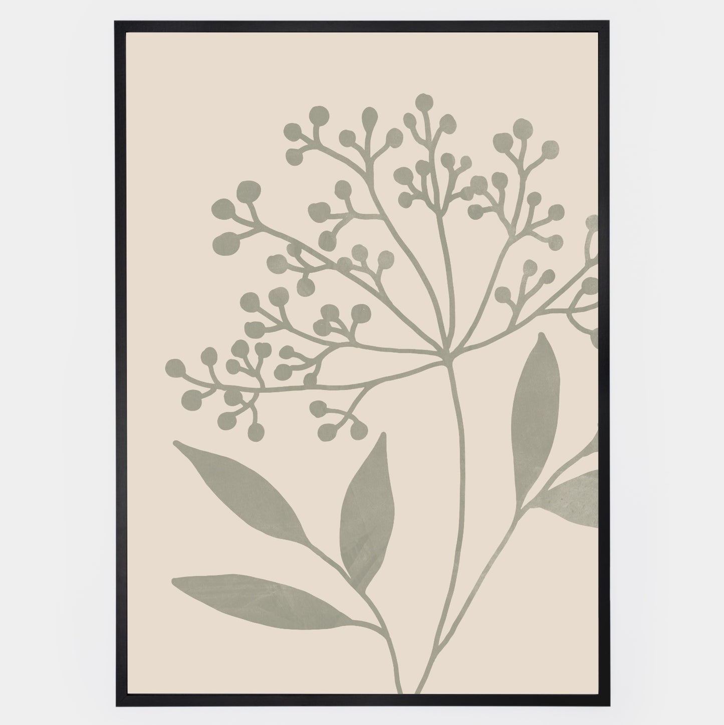 Boho Plakát s grafikou byliny