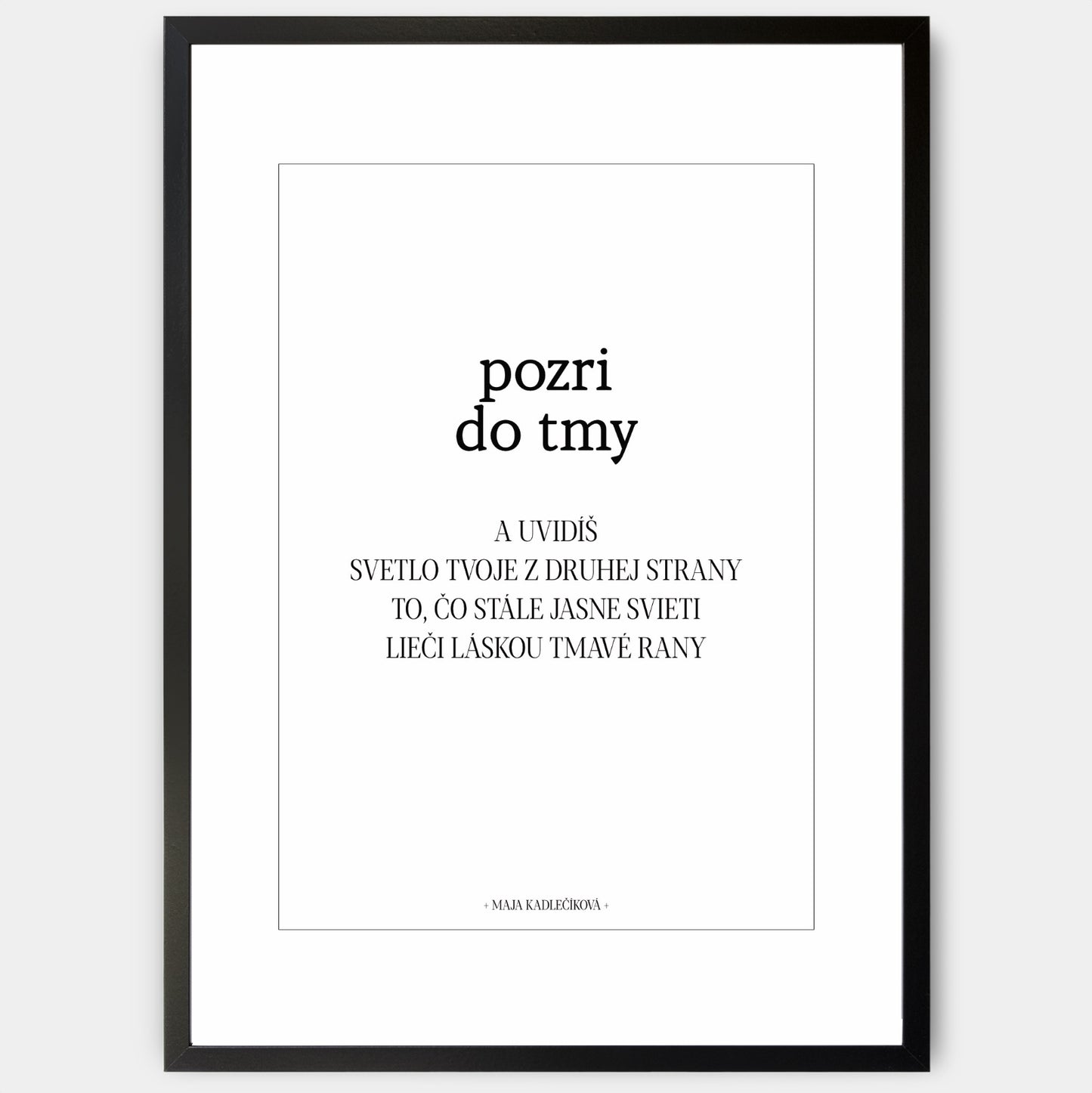 Poster Look into the Dark + text