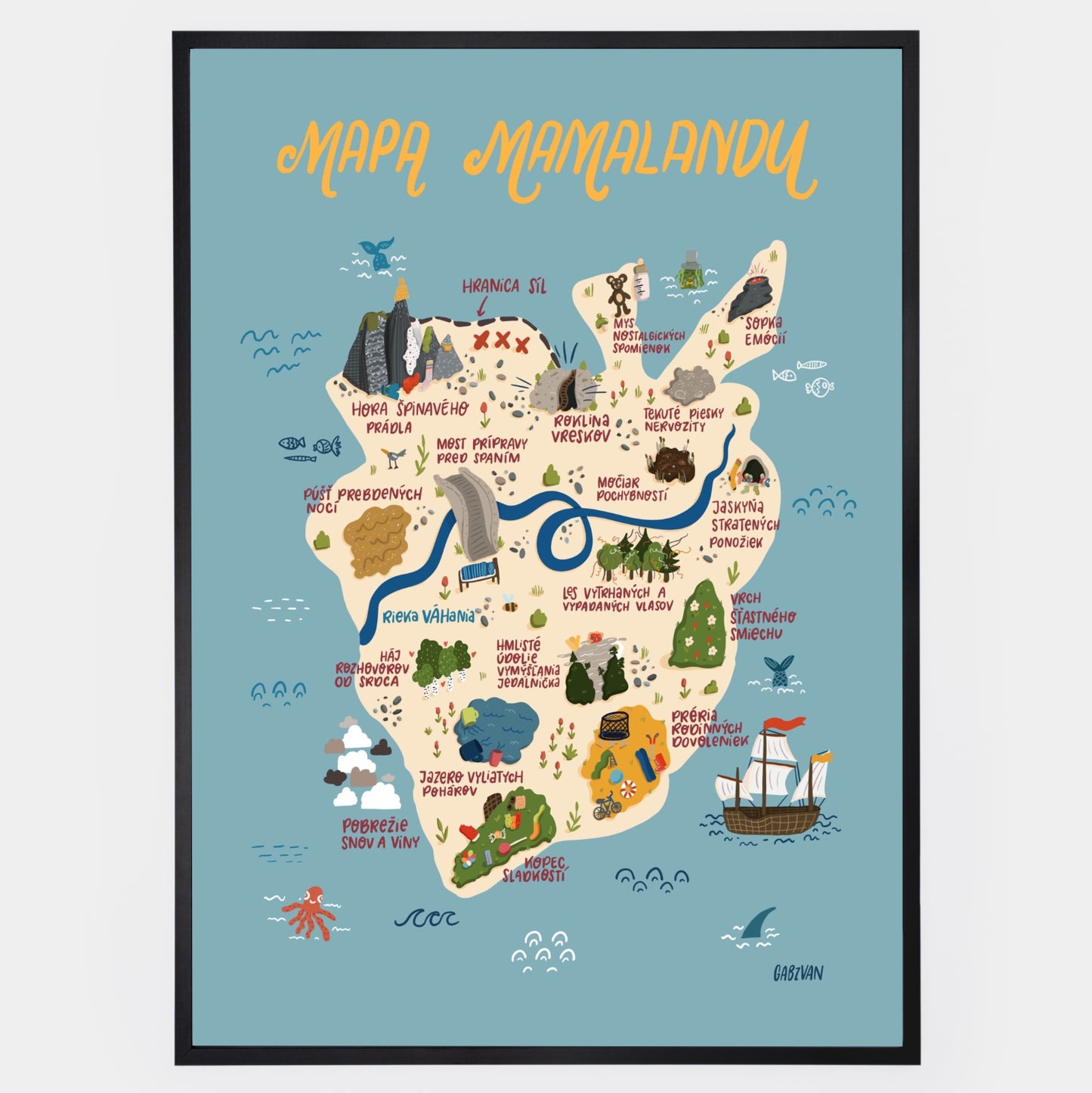 Mamaland Map Poster