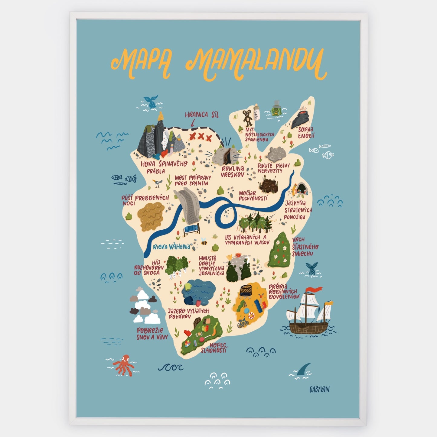 Mamaland Map Poster