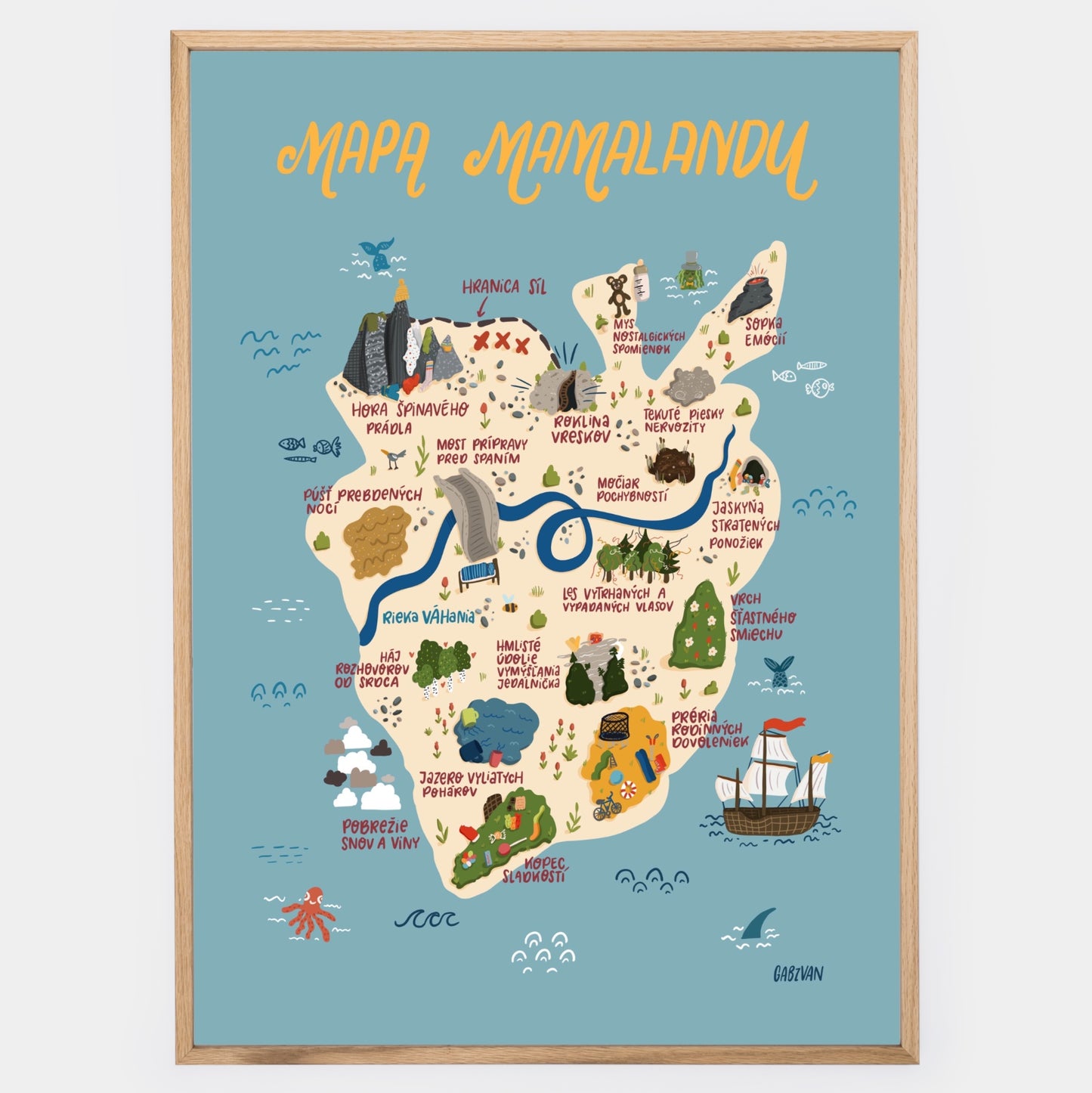 Mamaland Map Poster