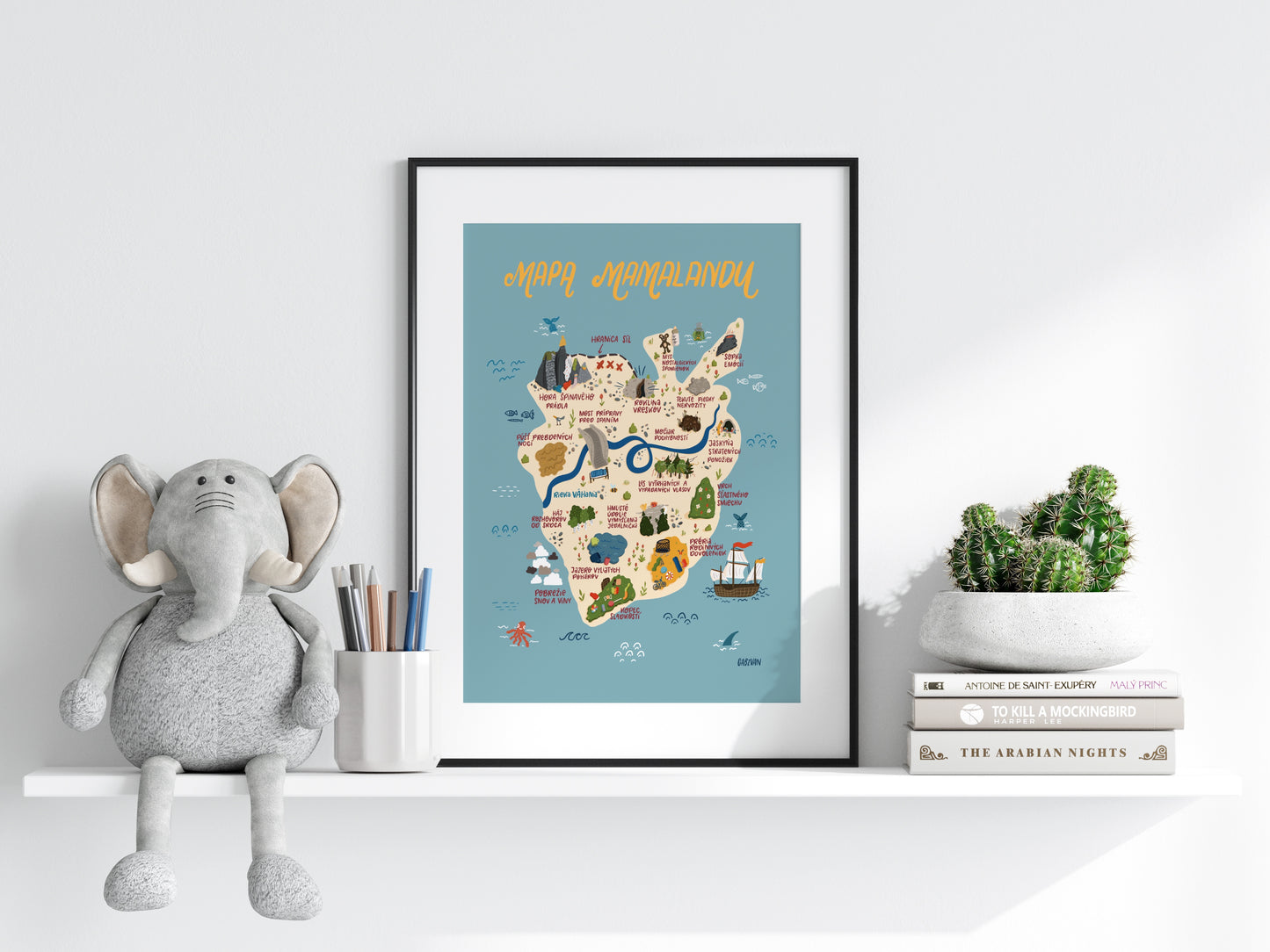 Mamaland Map Poster