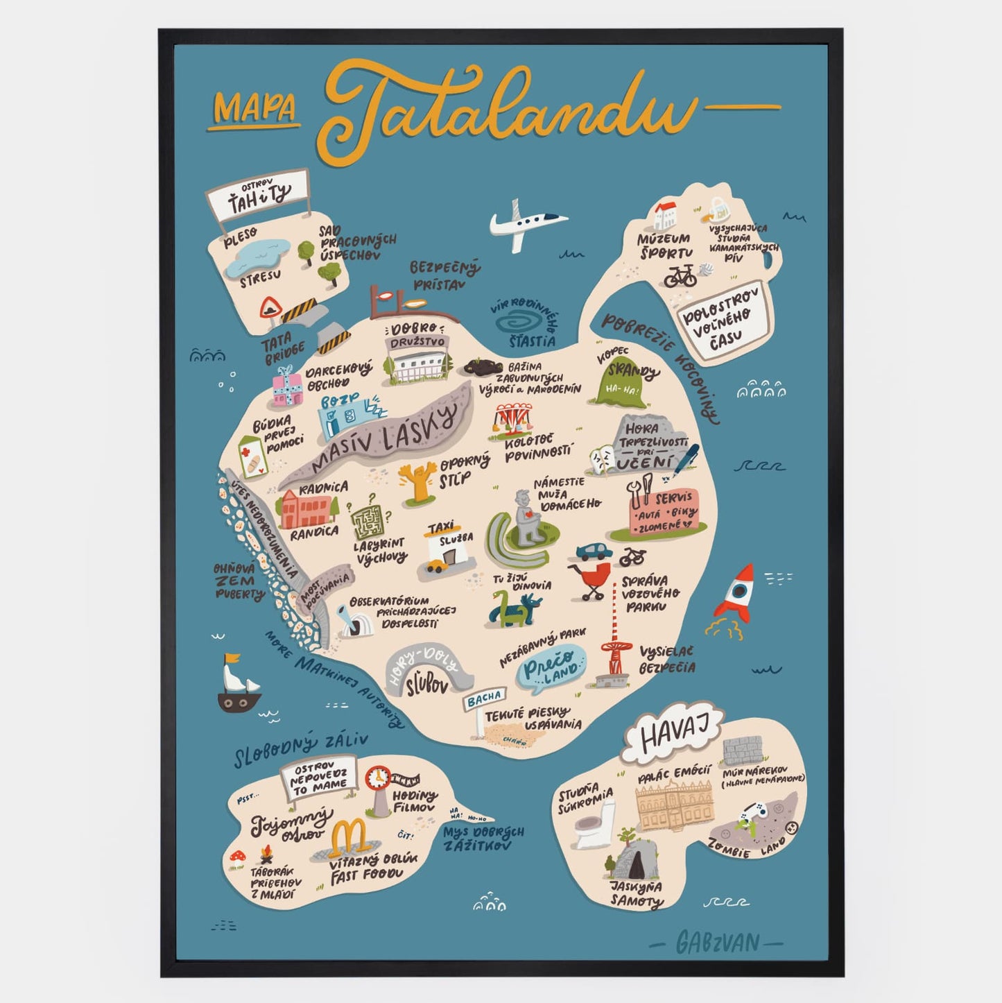 Poster Map of Tataland