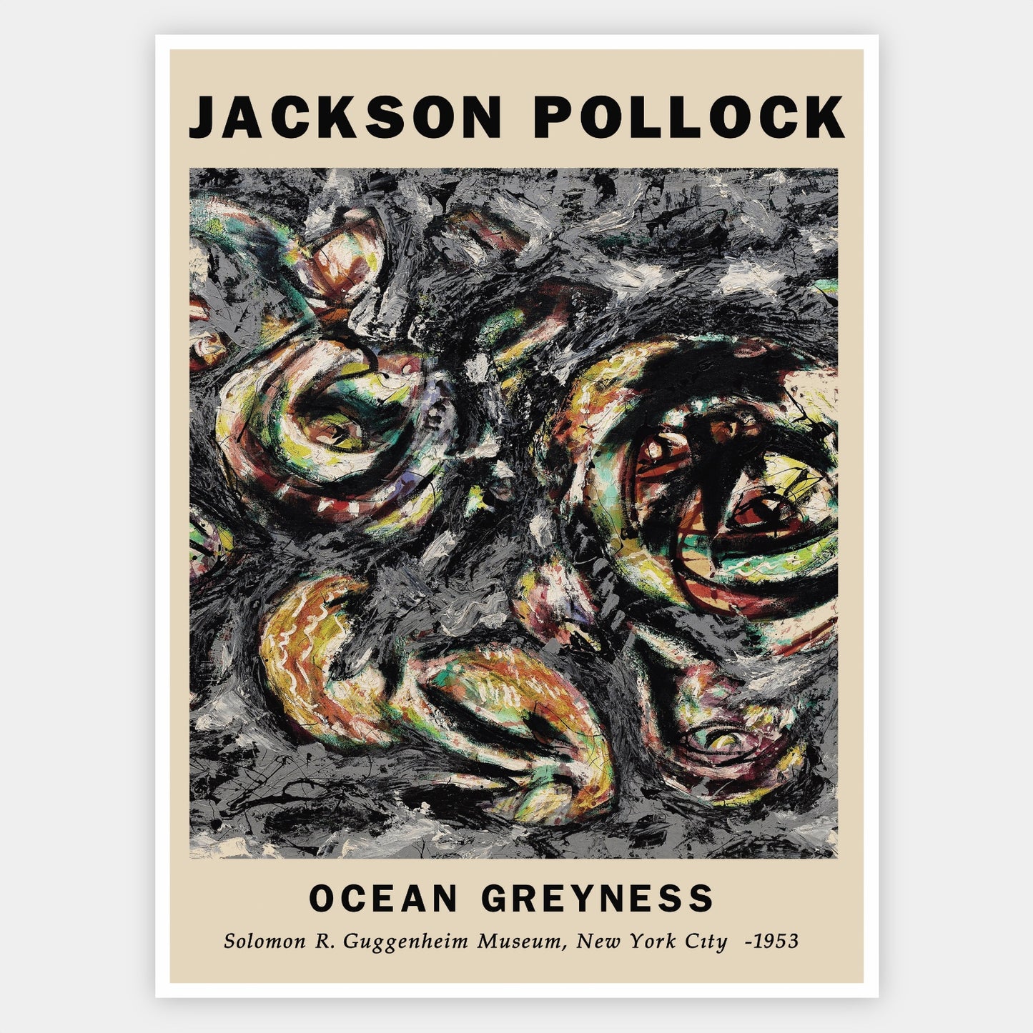 Ocean Greyness Poster | Jackson Pollock