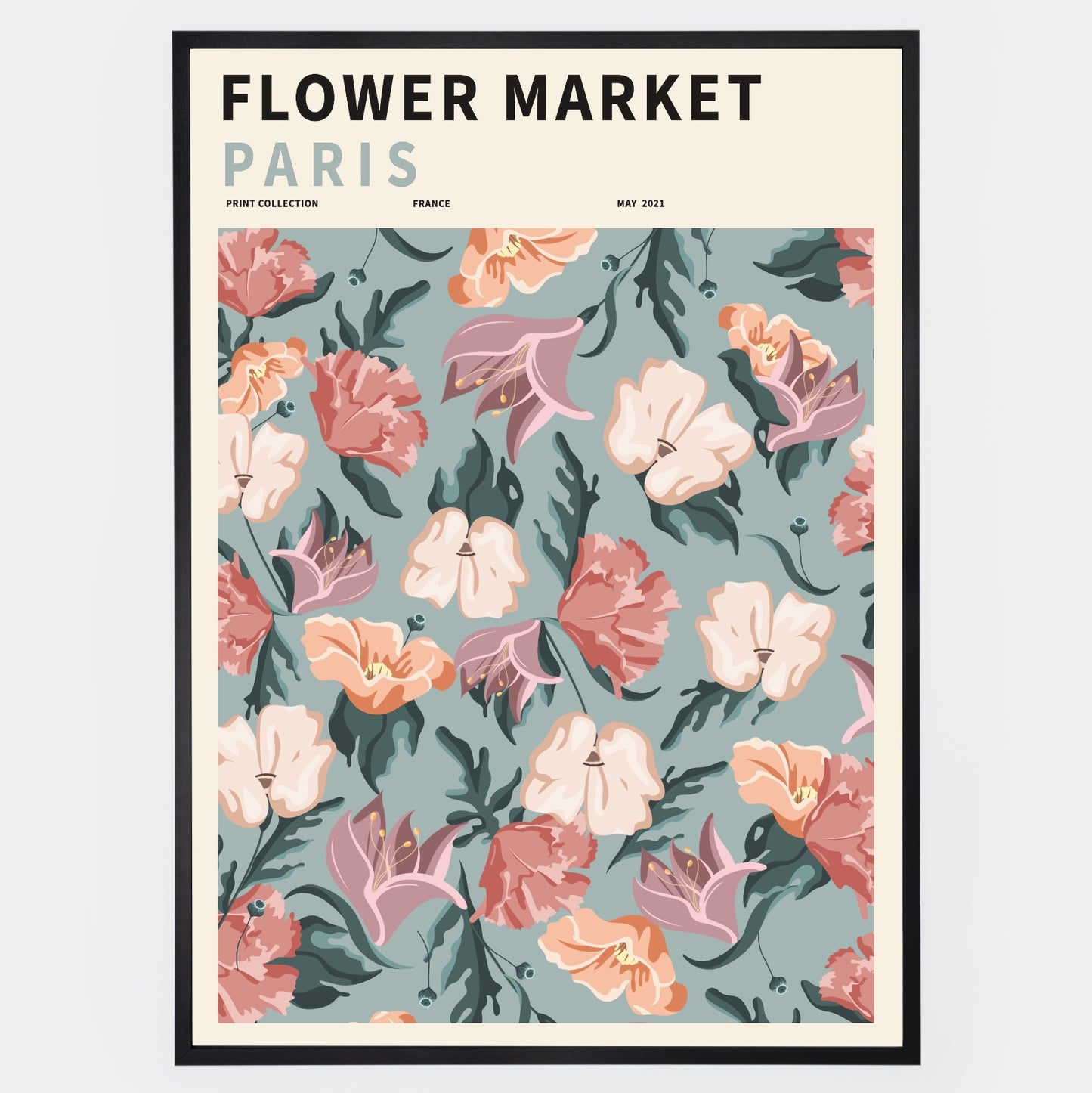 Plakát Flower Market Paris