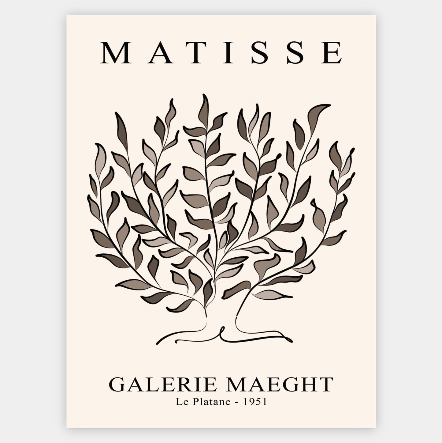 Plakát Le Platane | Henri Matisse