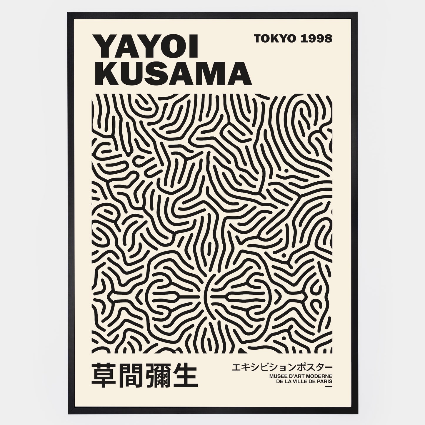 Plakát Tokyo Black | Yayoi Kusama