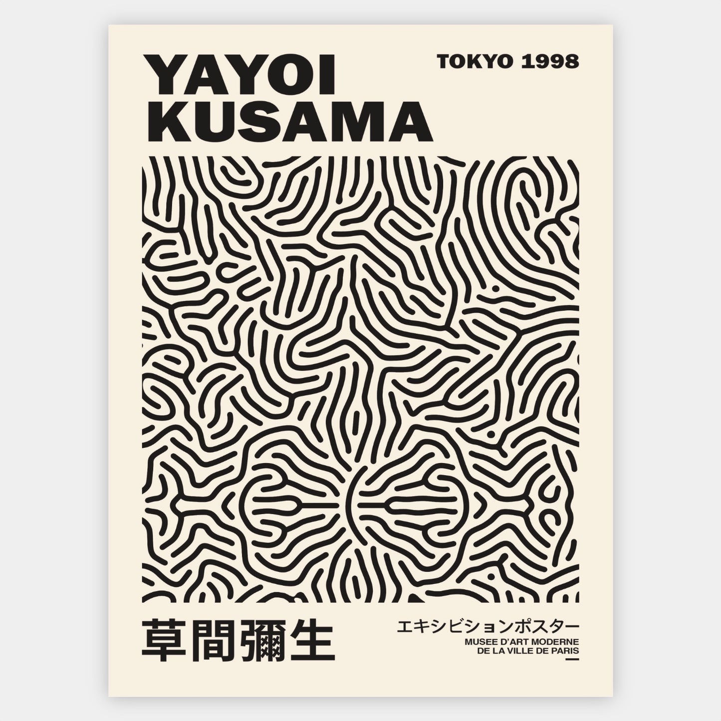 Plakát Tokyo Black | Yayoi Kusama