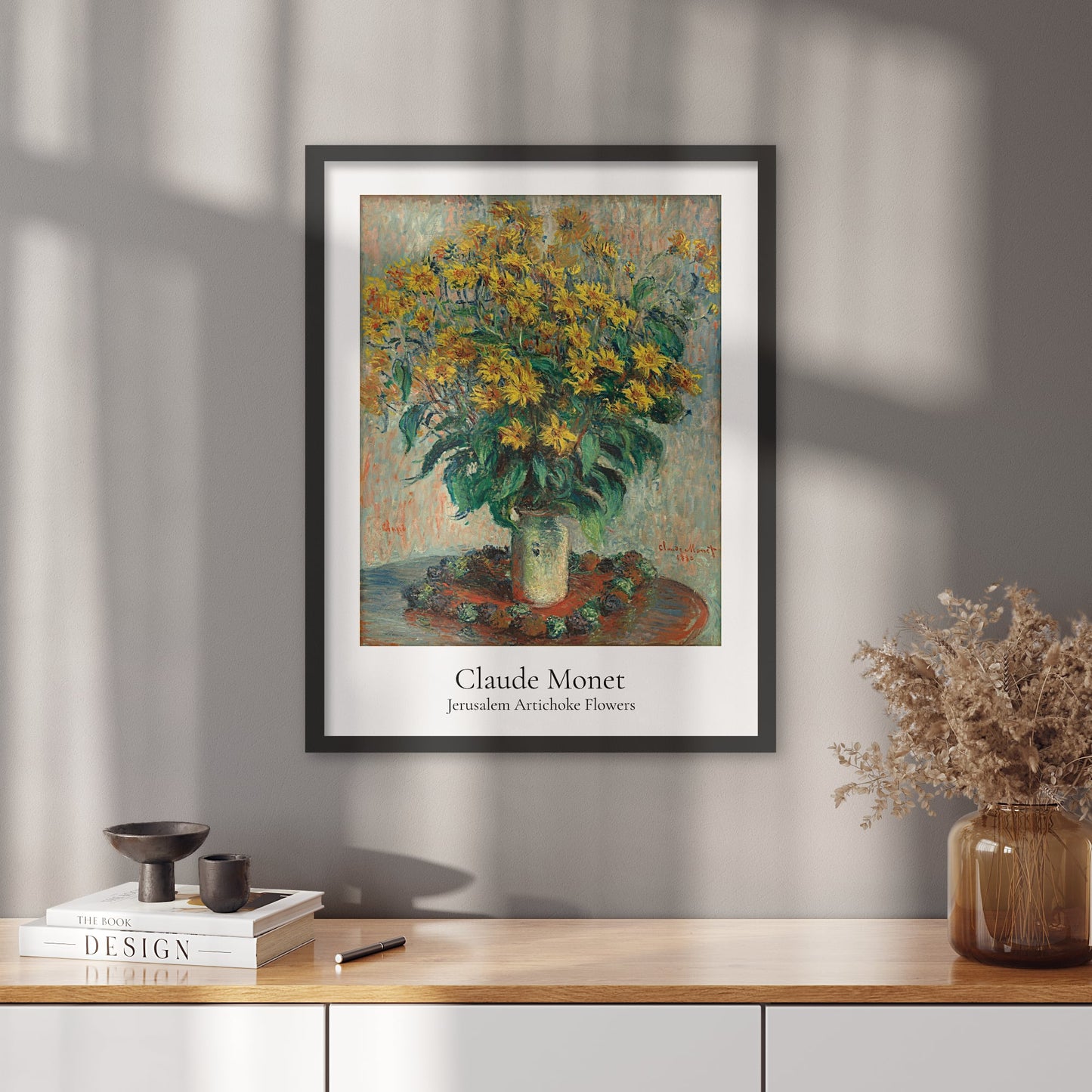 Jerusalem Artichoke Flowers Poster | Claude Monet