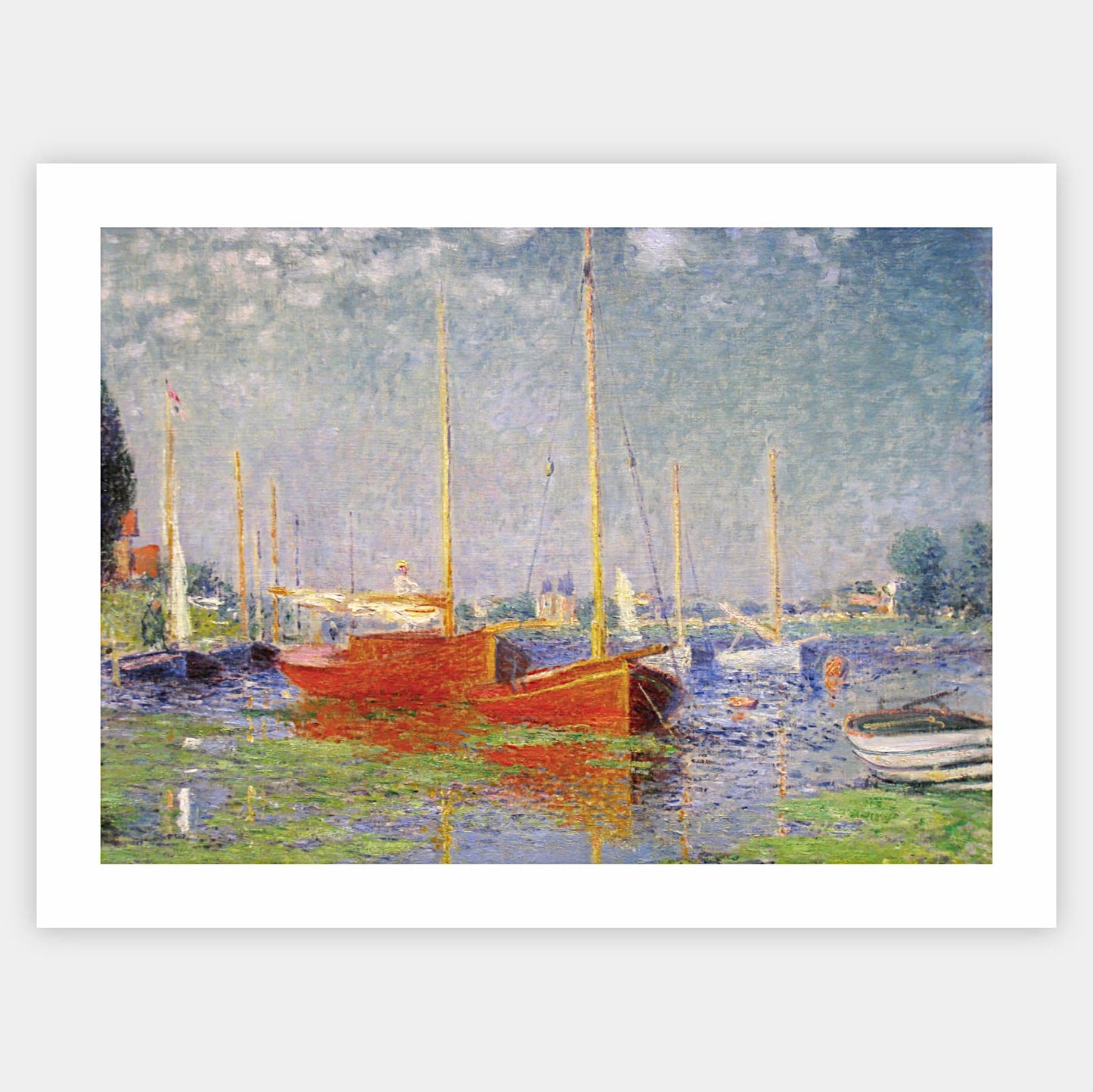 Plagát Červené člny v Argenteuil | Claude Monet
