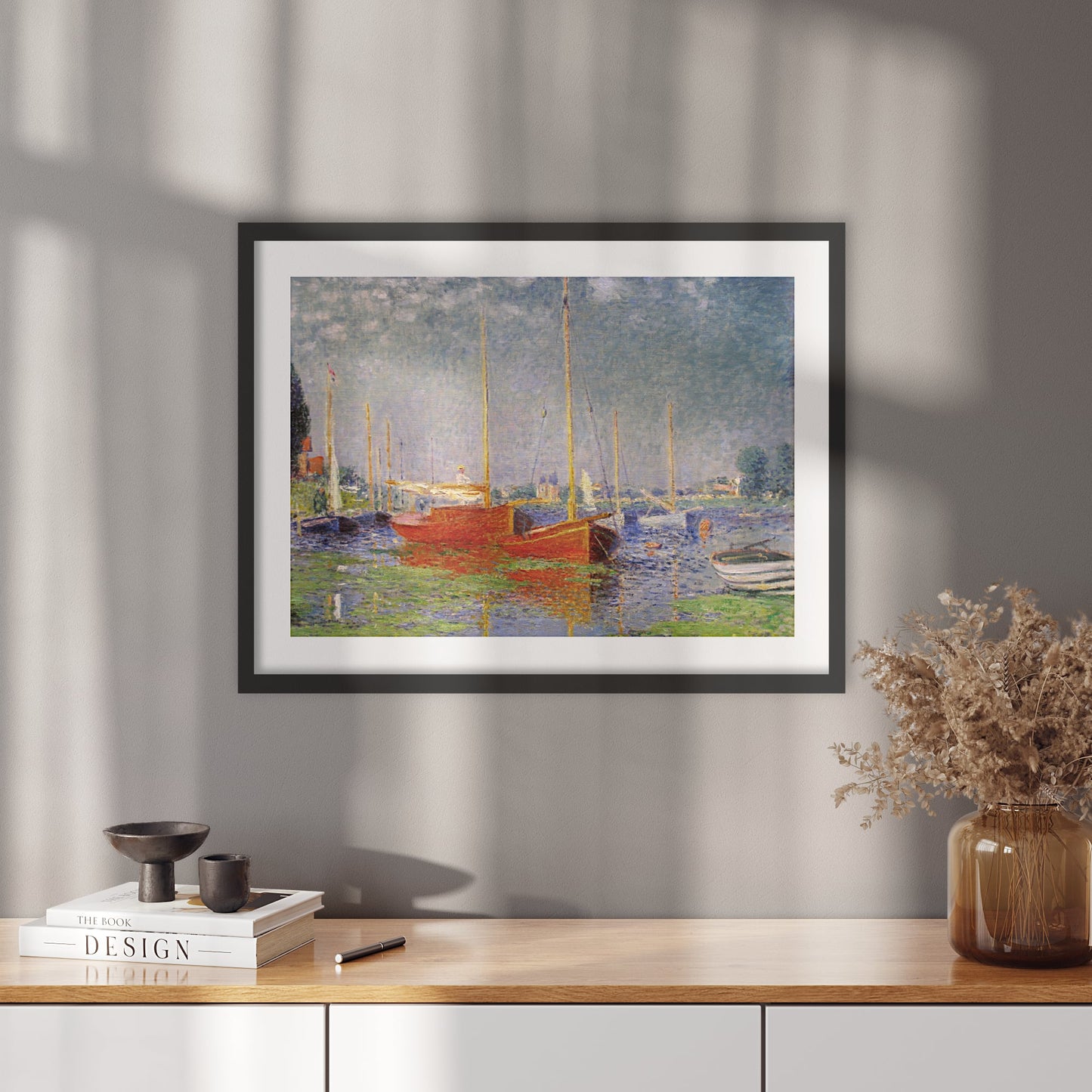 Plagát Červené člny v Argenteuil | Claude Monet