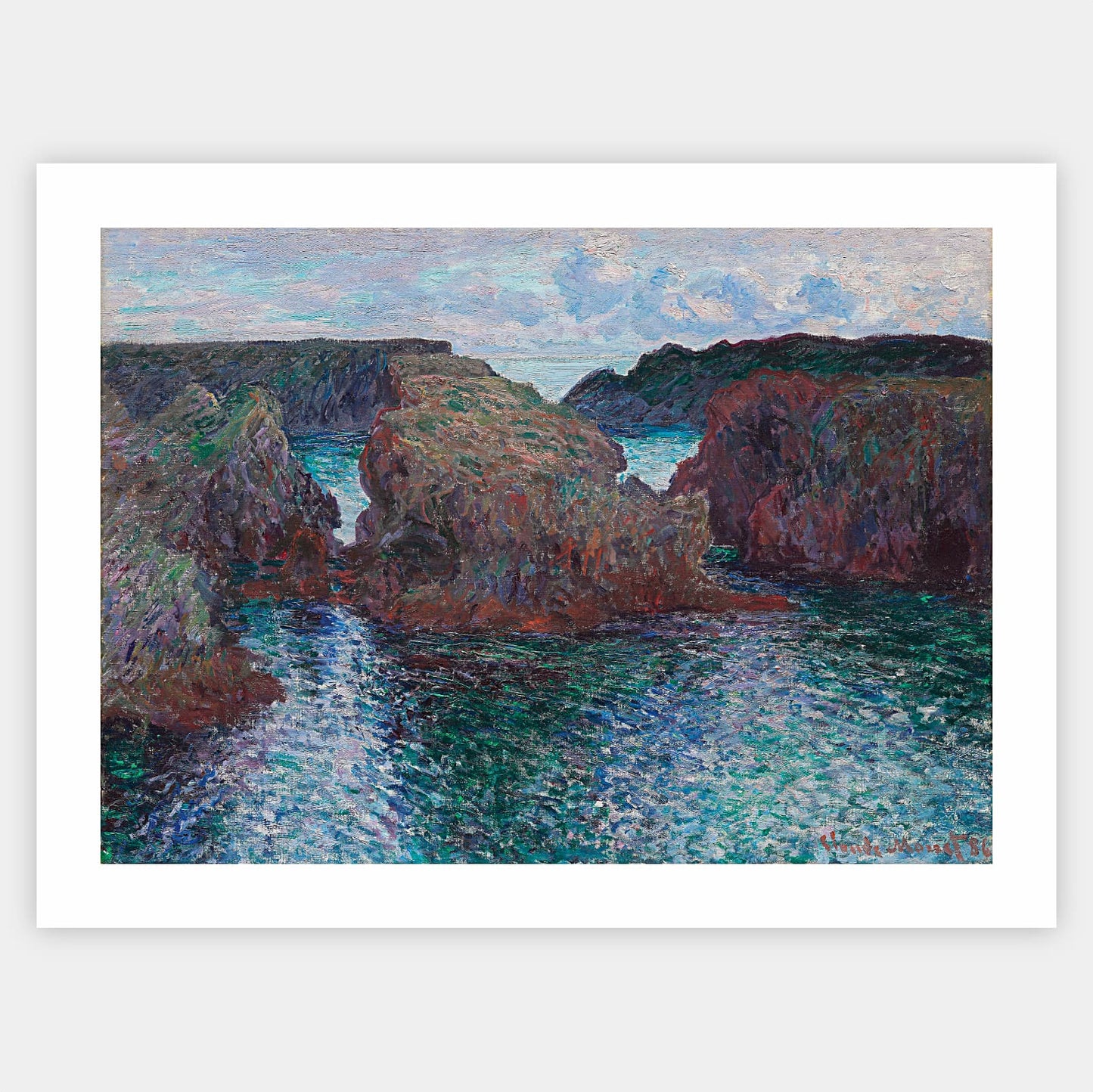 Plakát Skály v Port-Goulphar, Belle-Île |