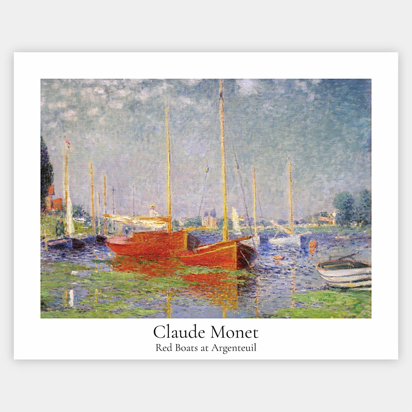 Plagát Červené člny v Argenteuil | Claude Monet