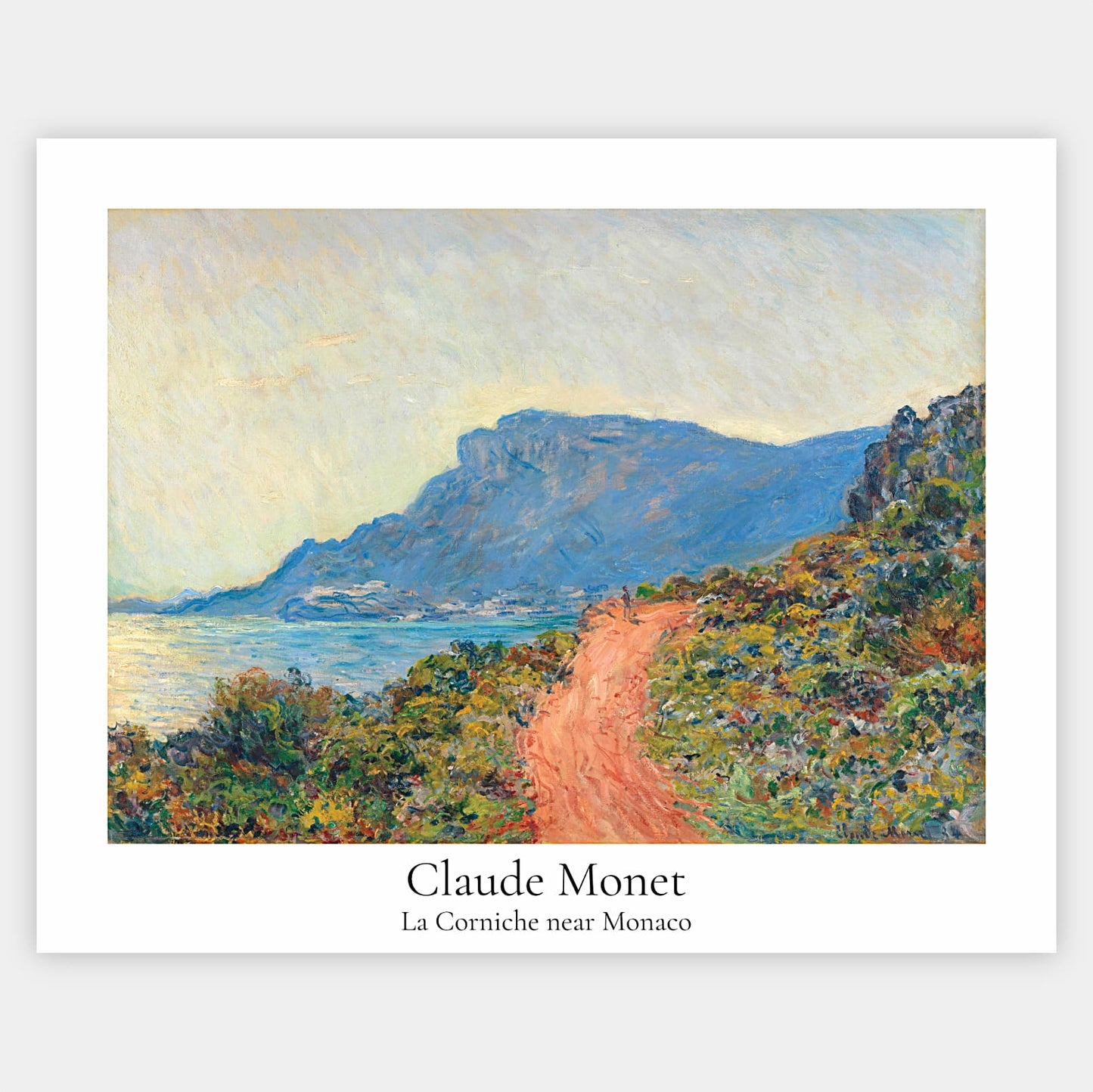 Plakát La Corniche u Monaku | Claude Monet