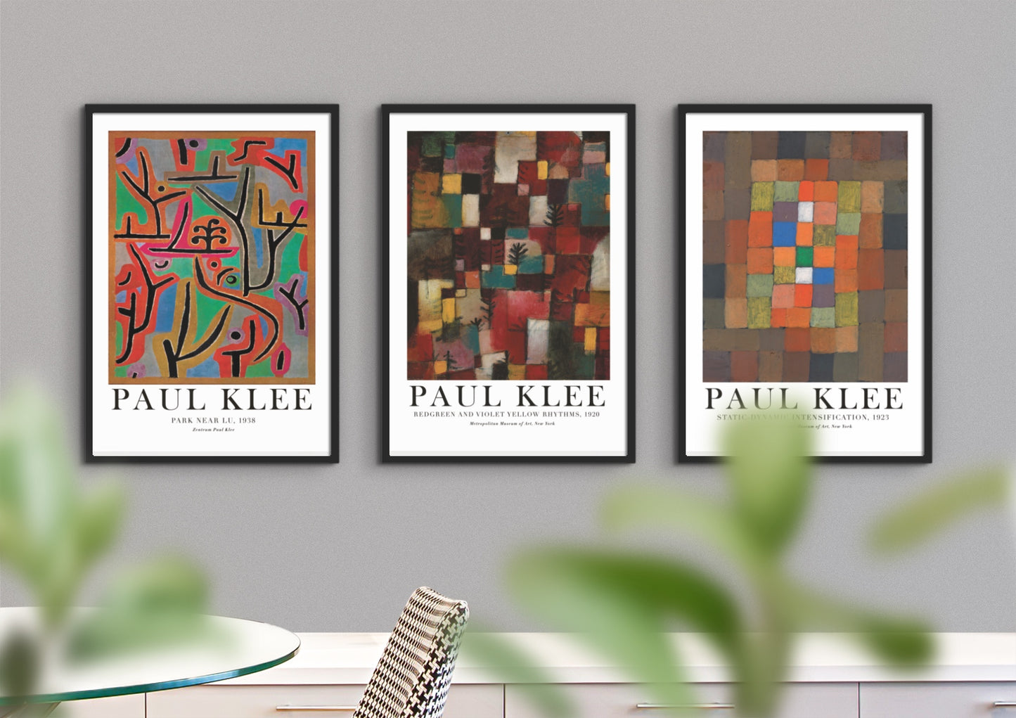 Static-Dynamic Intensification Poster | Paul Klee