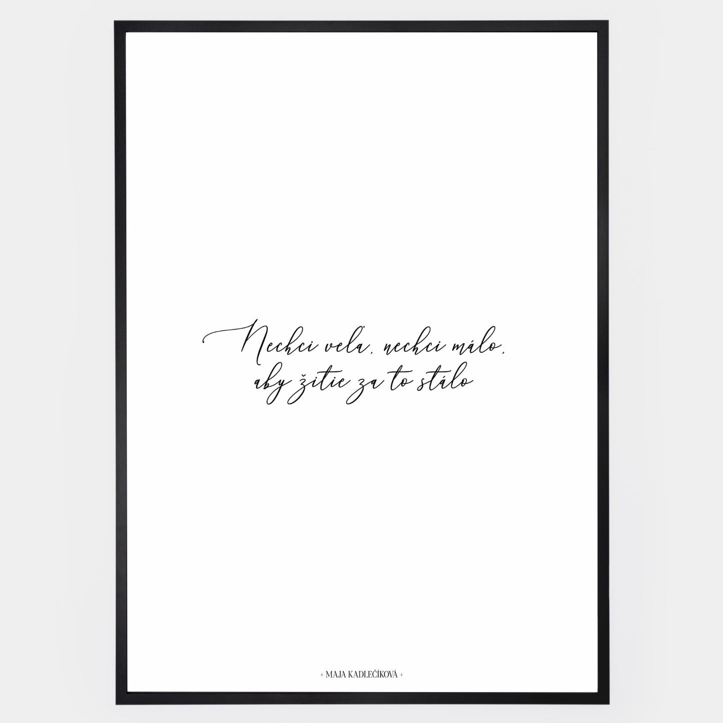 "I Don't Want Much" Poster | Maja Kadlečíková
