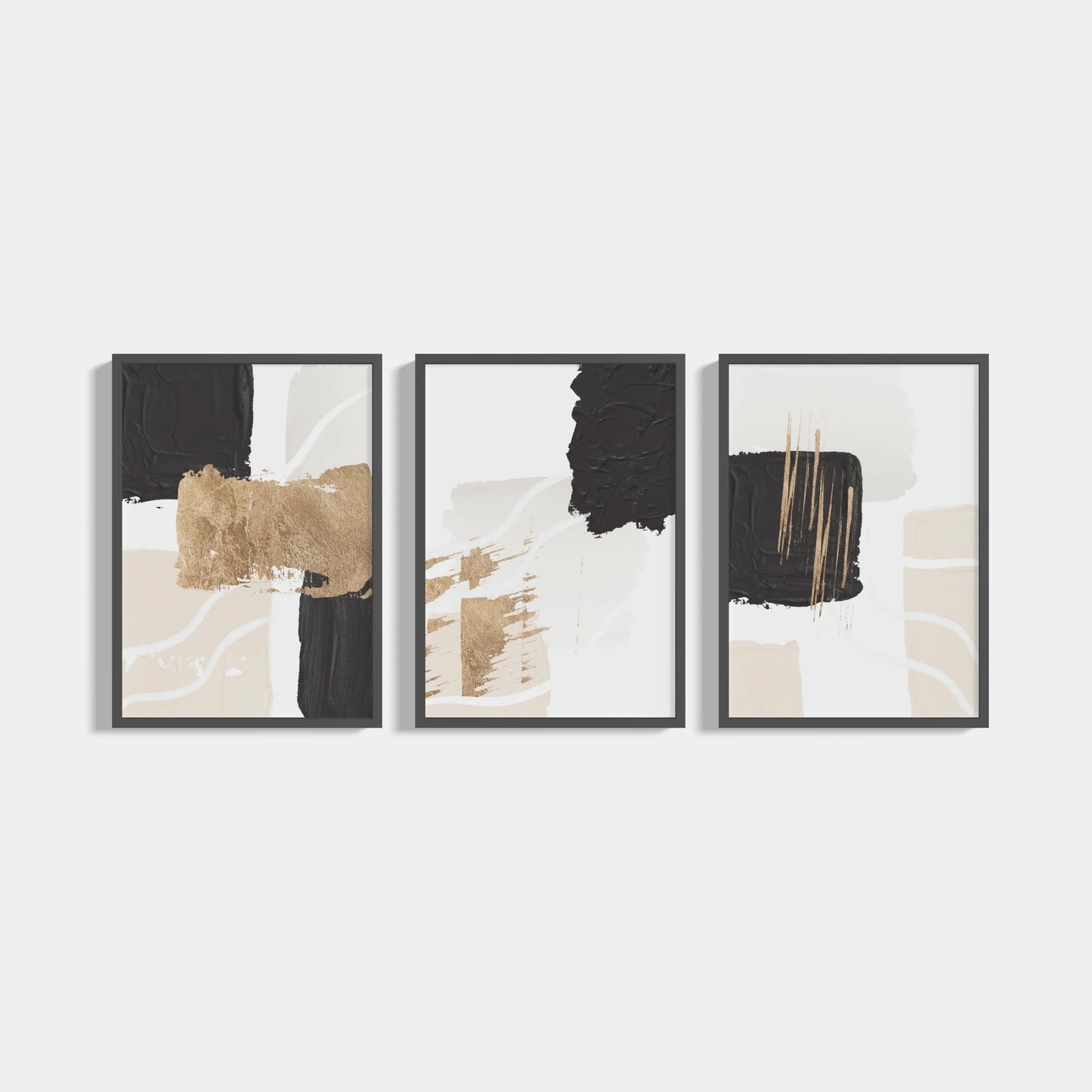 Set of 3 Gold Scraps posters