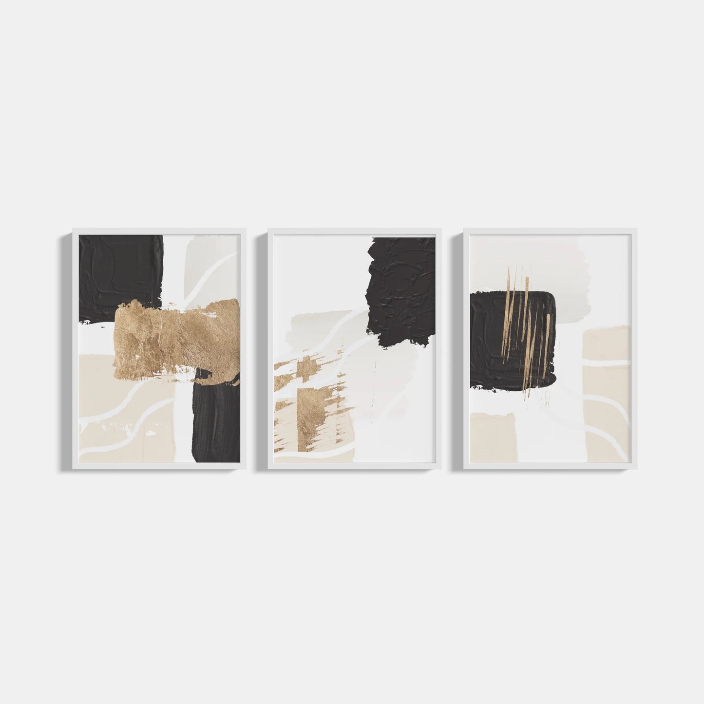Set of 3 Gold Scraps posters