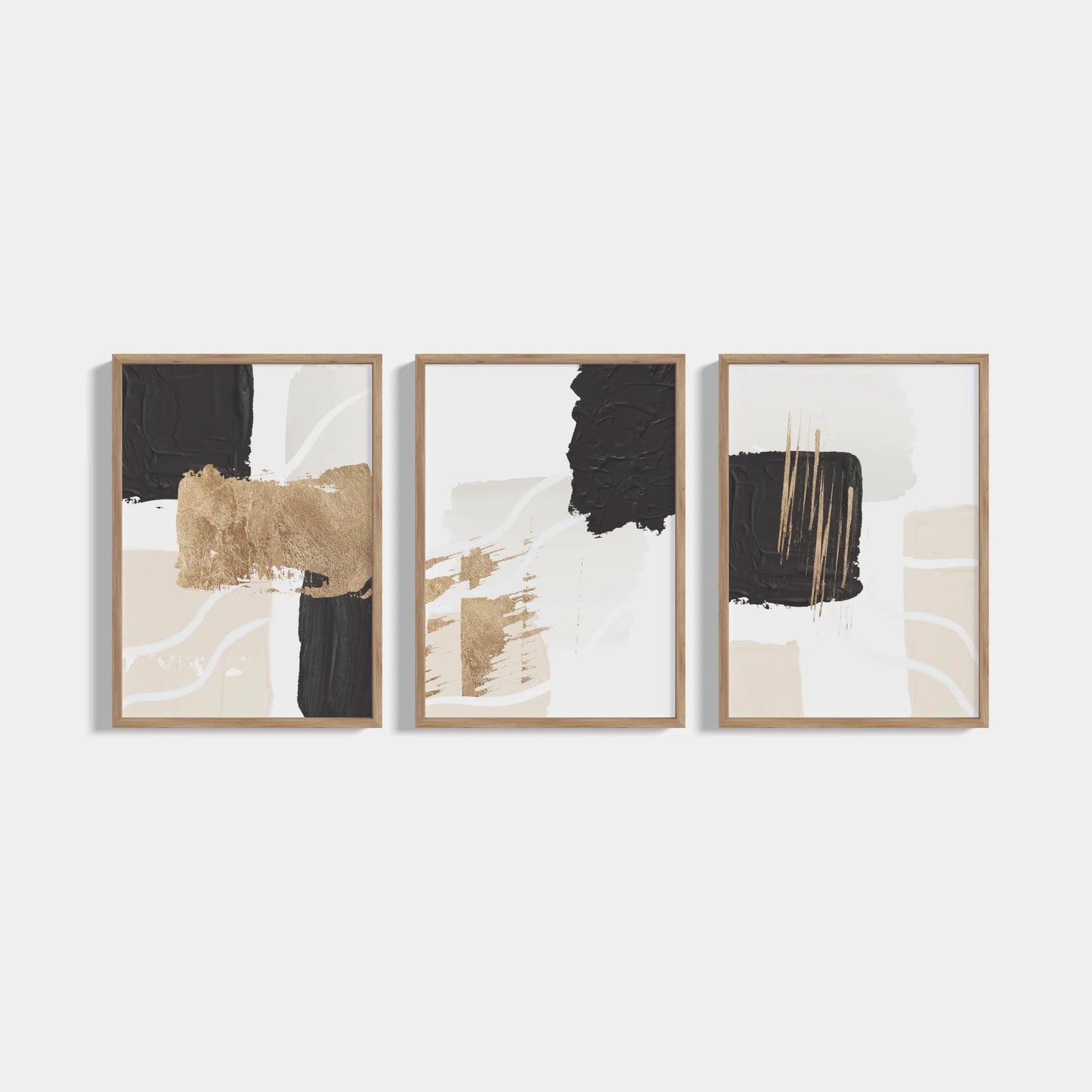 Set of 3 Gold Scraps posters