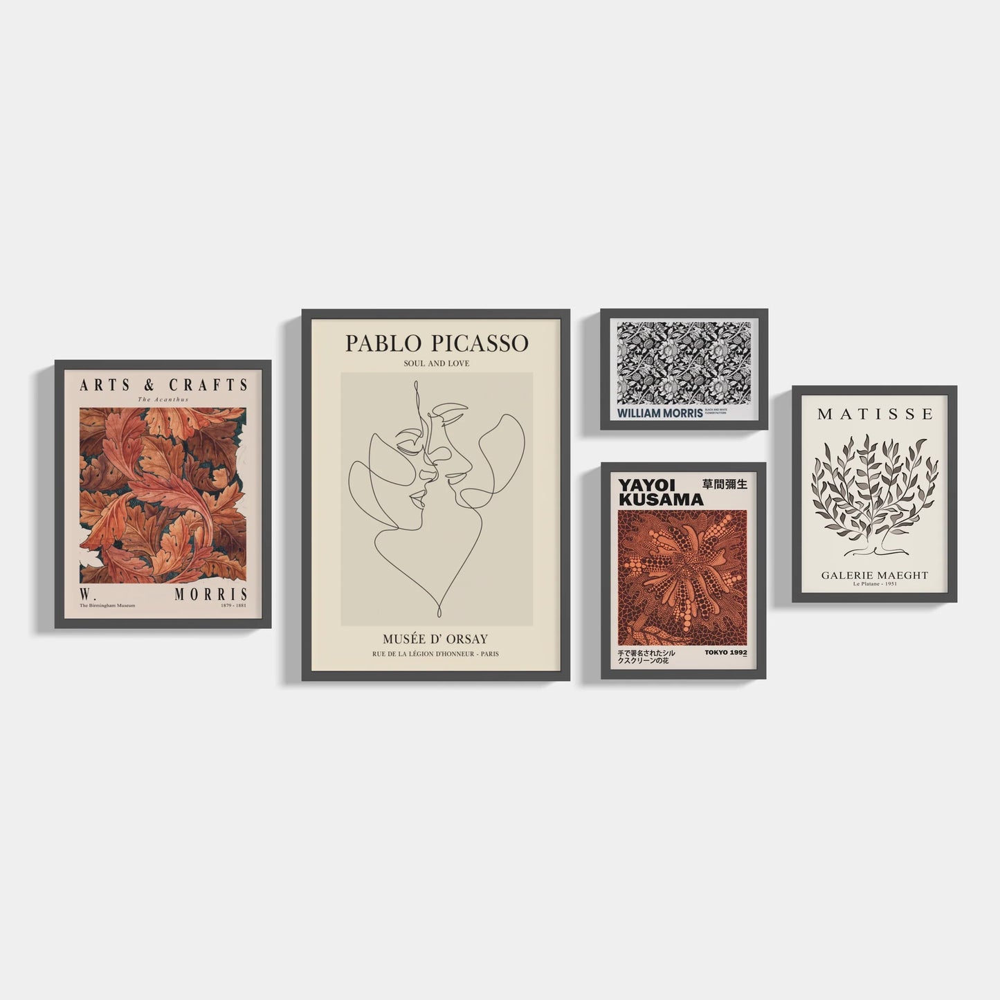 Set of 5 Love posters