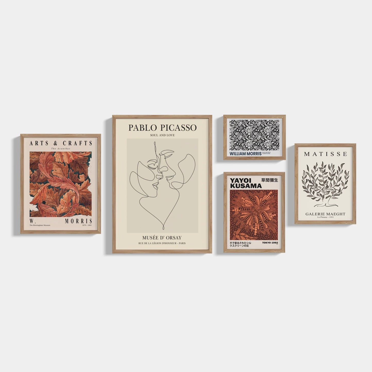 Set of 5 Love posters